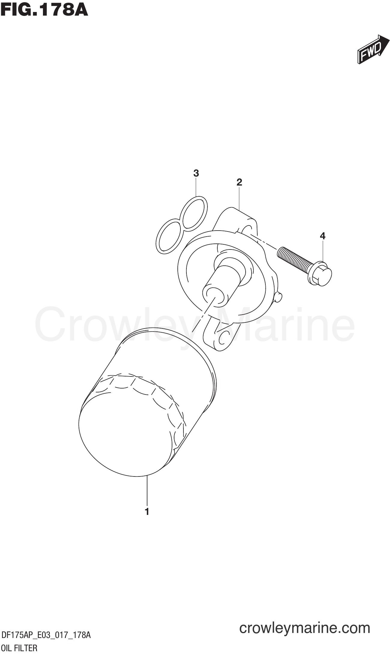 Suzuki Marine DF150AP 710001~ - OIL FILTER