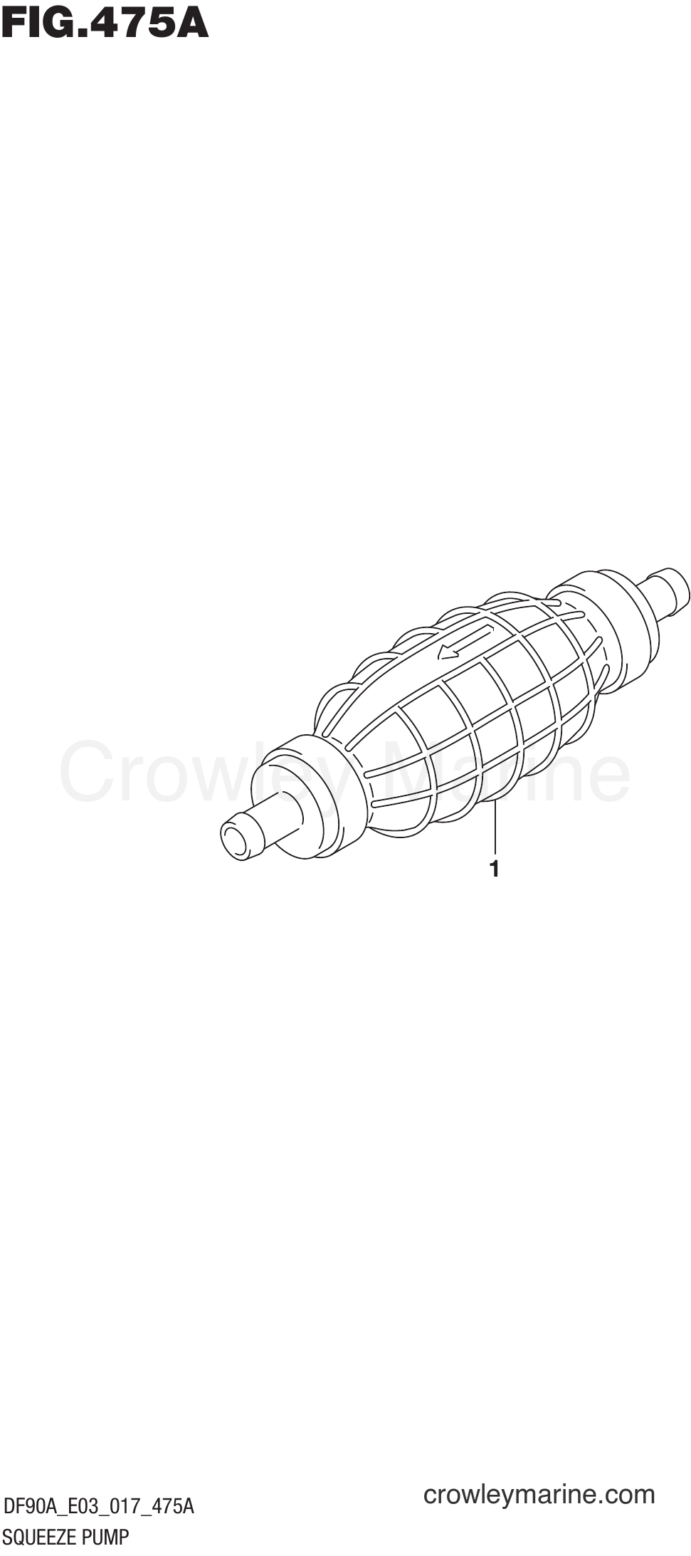 Suzuki Marine DF80A 710001~ - SQUEEZE PUMP