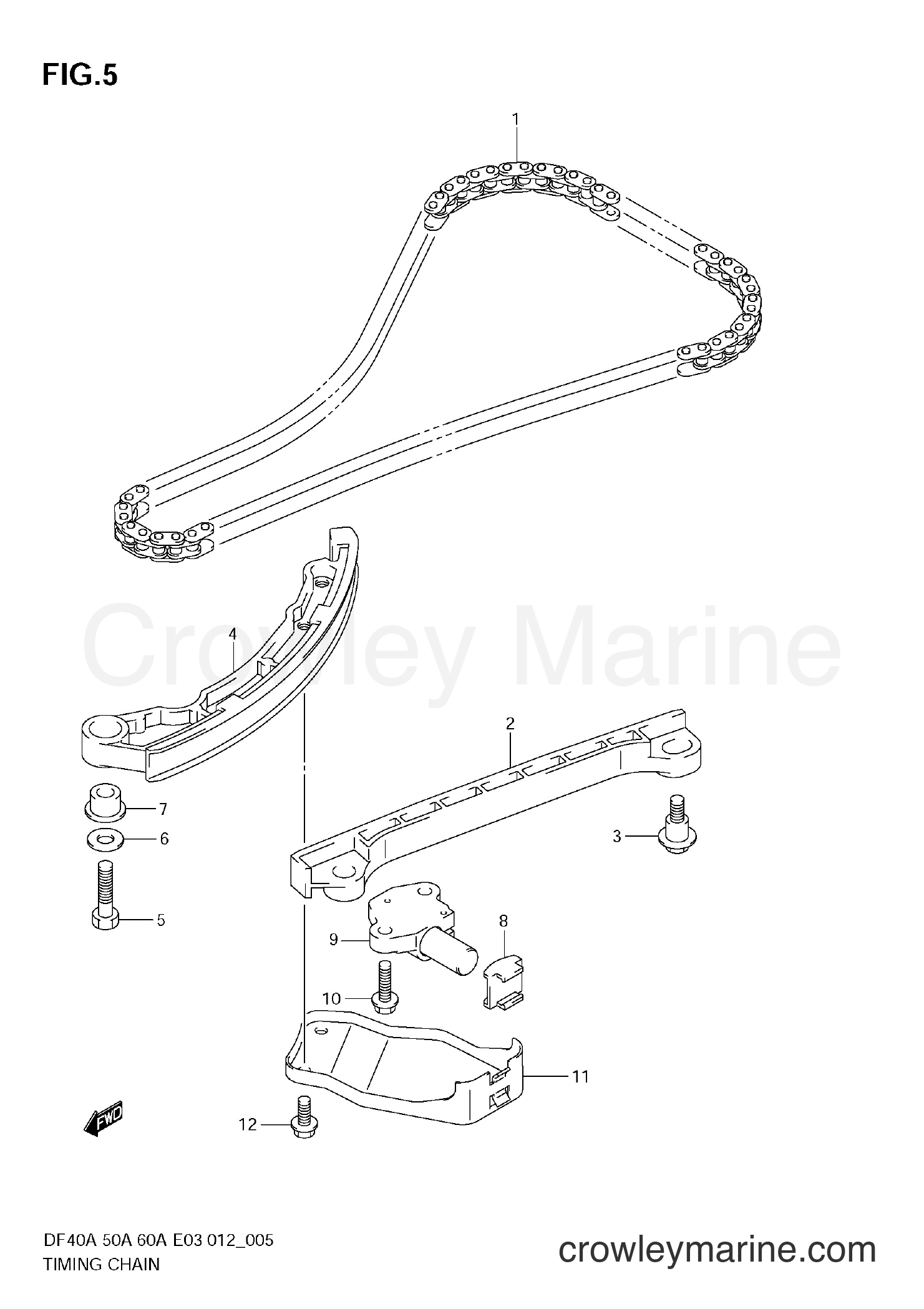 Suzuki Marine DF50A 210001~ - TIMING CHAIN