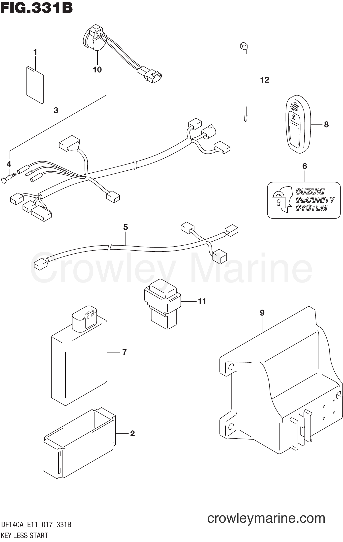 Suzuki Marine DF140AT 710001~ - KEY LESS START (DF115AT E11)