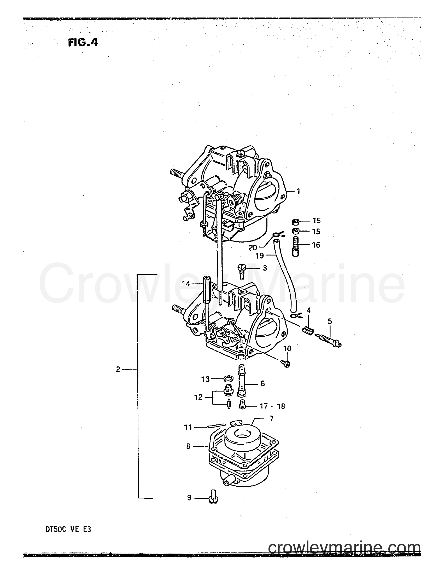 Suzuki Marine DT50 - CARBURETOR