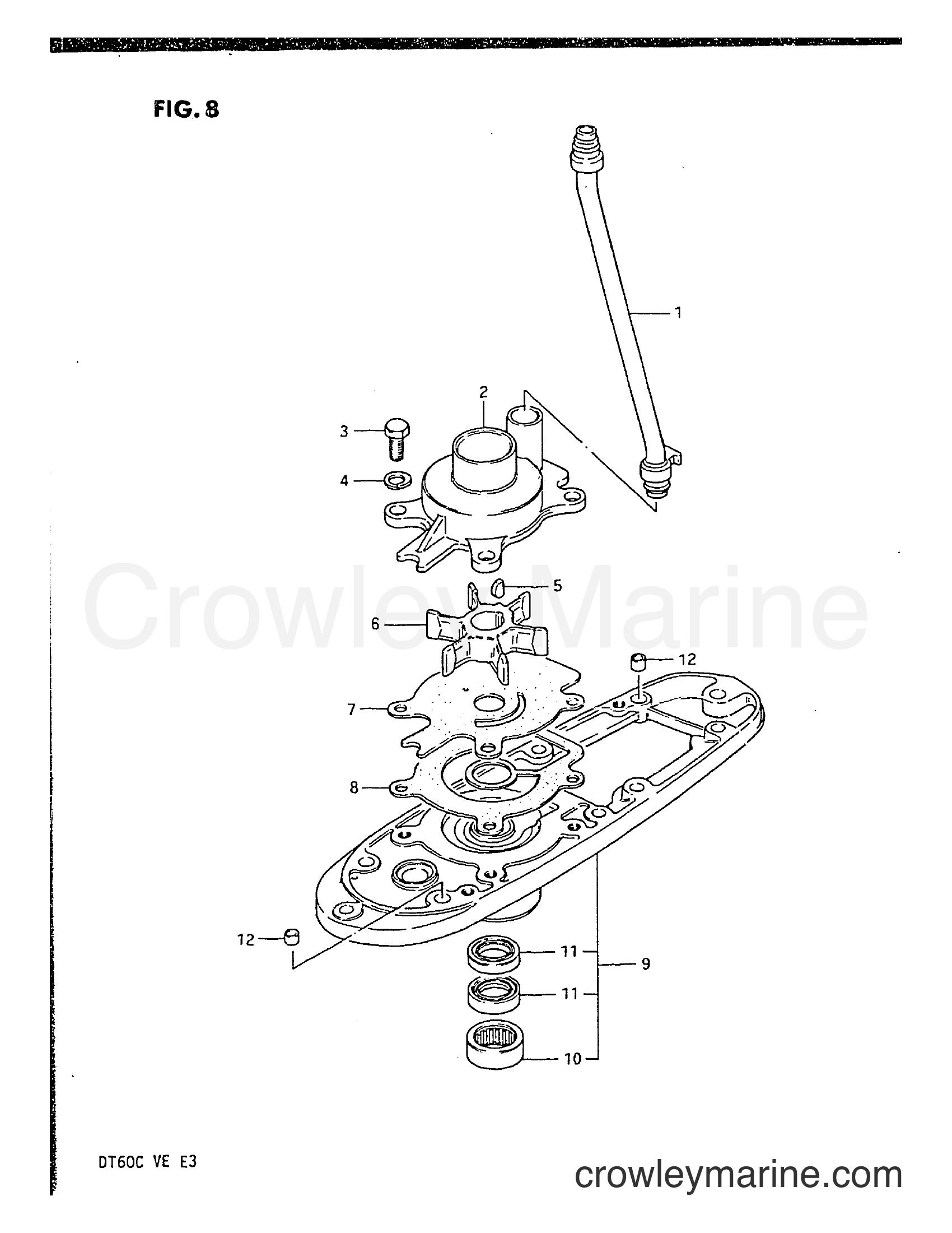 Suzuki Marine DT60C - WATER PUMP