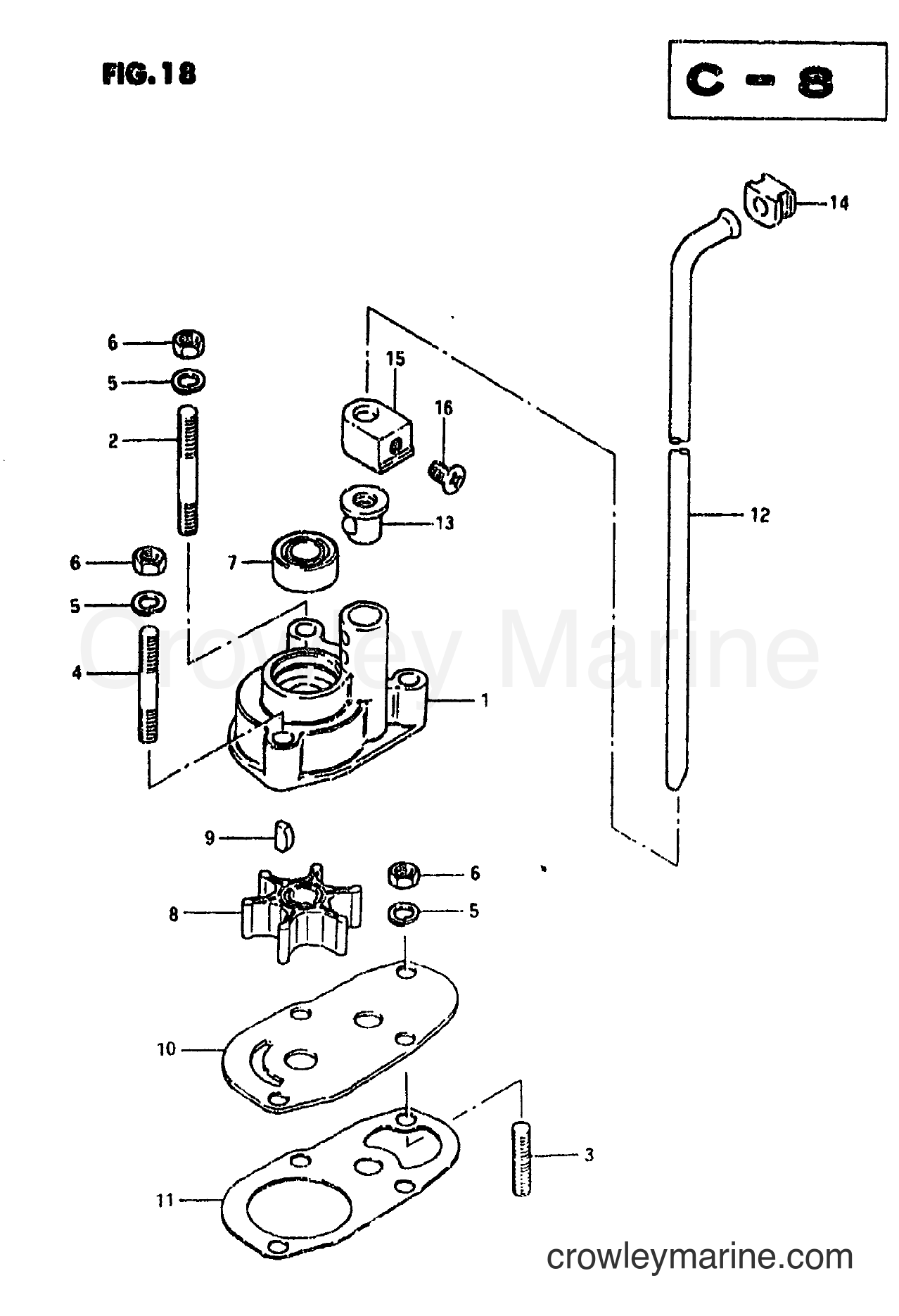 Suzuki Marine DT4.5 - WATER PUMP