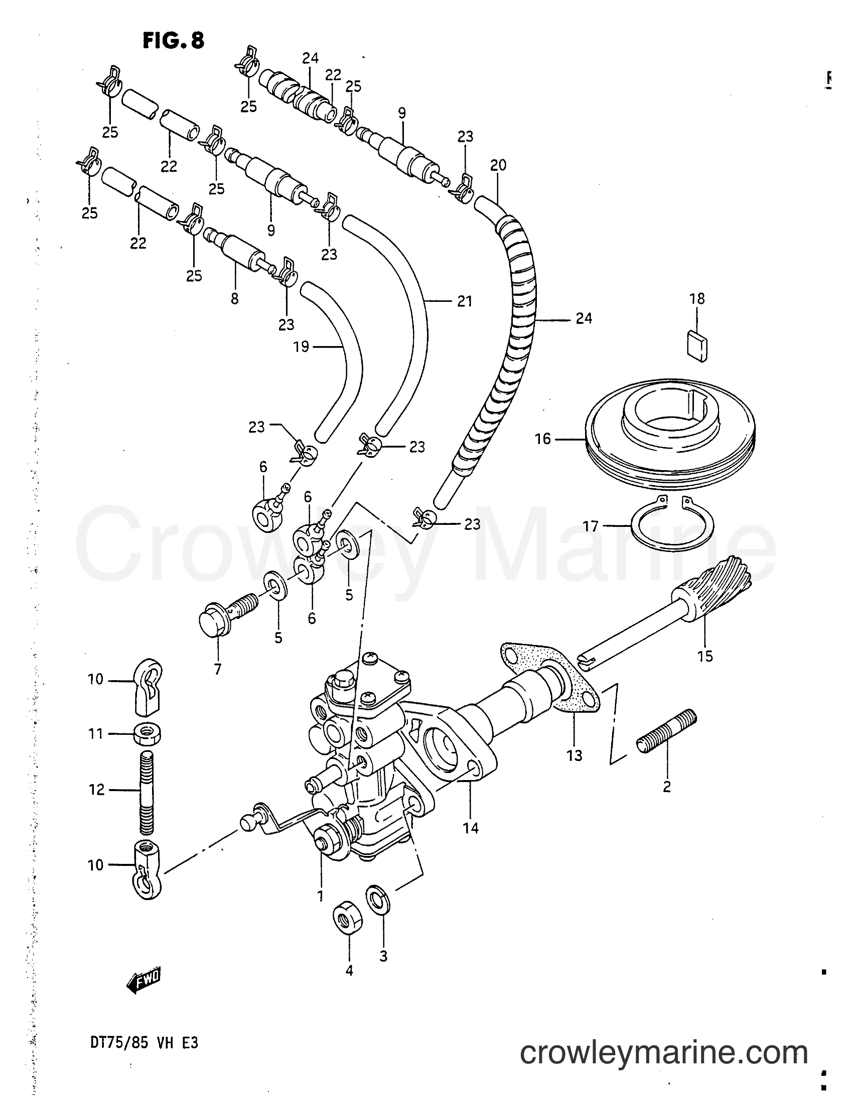Suzuki Marine DT75 - OIL PUMP