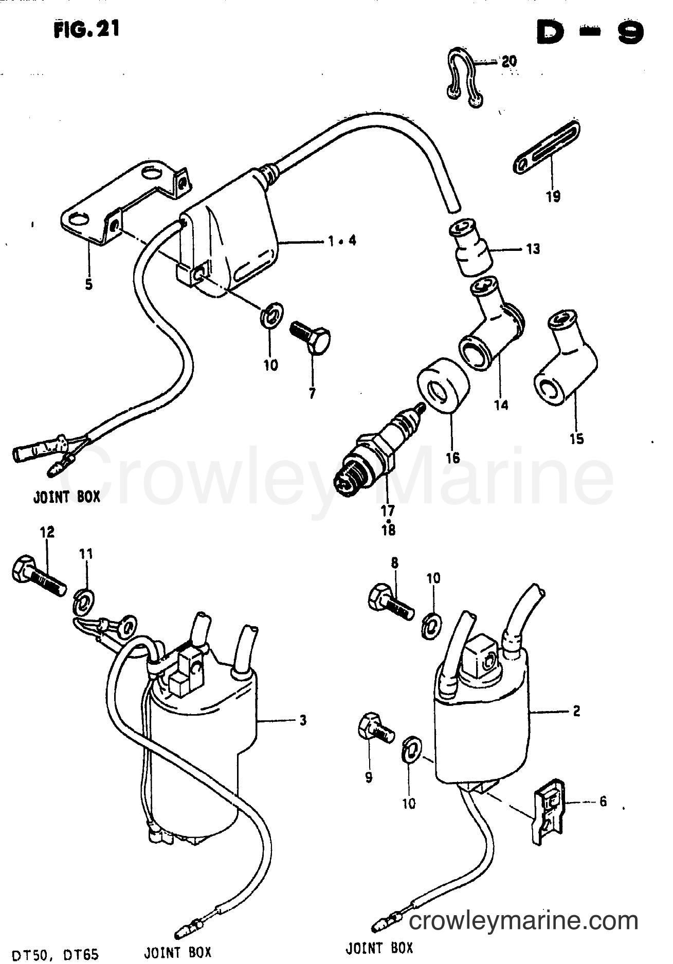 Suzuki Marine DT65 - IGNITION COIL