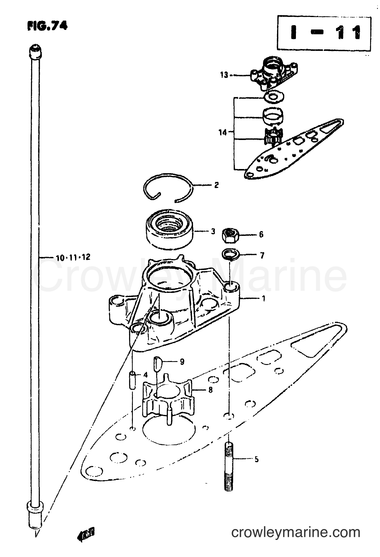 Suzuki Marine DT2 - WATER PUMP