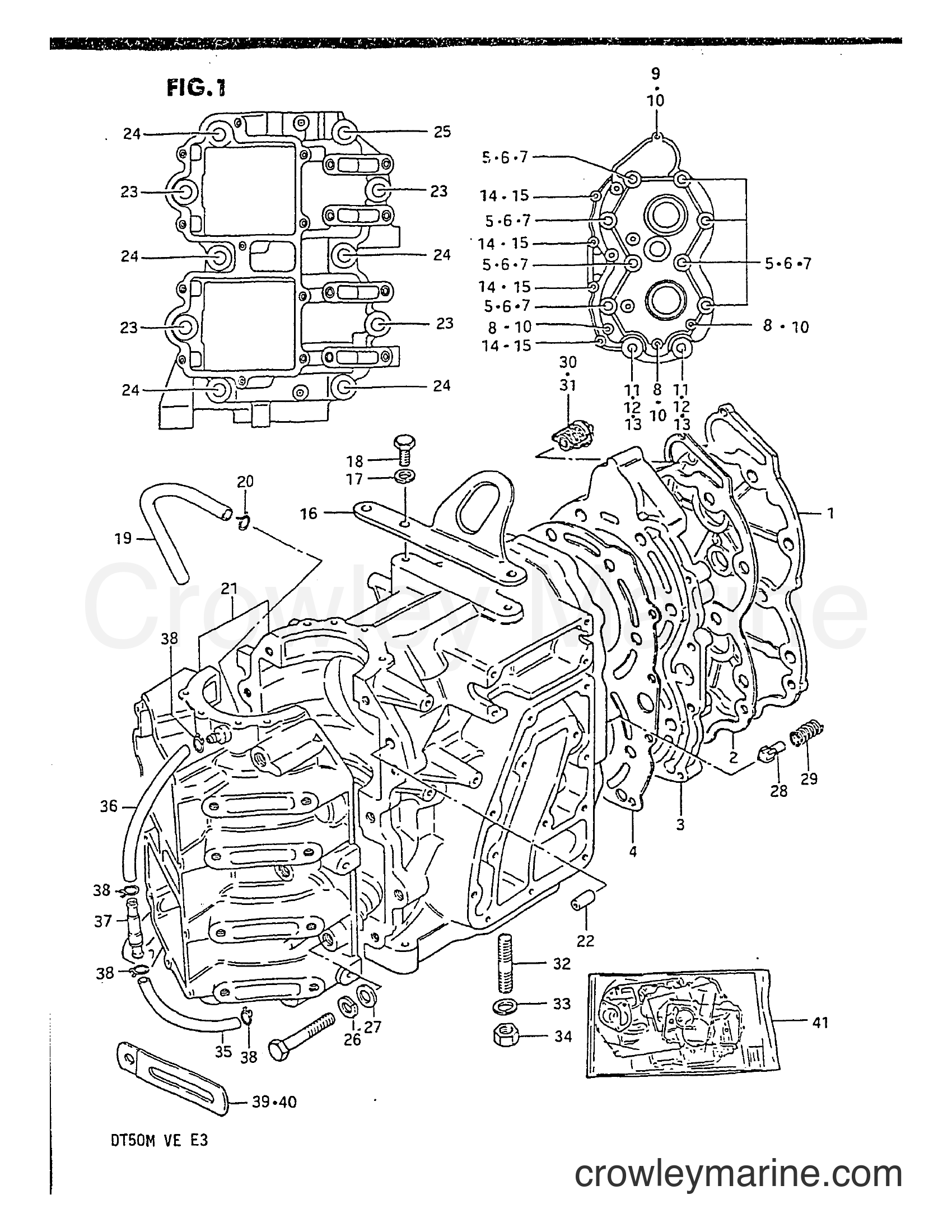 Suzuki Marine DT50M - CYLINDER
