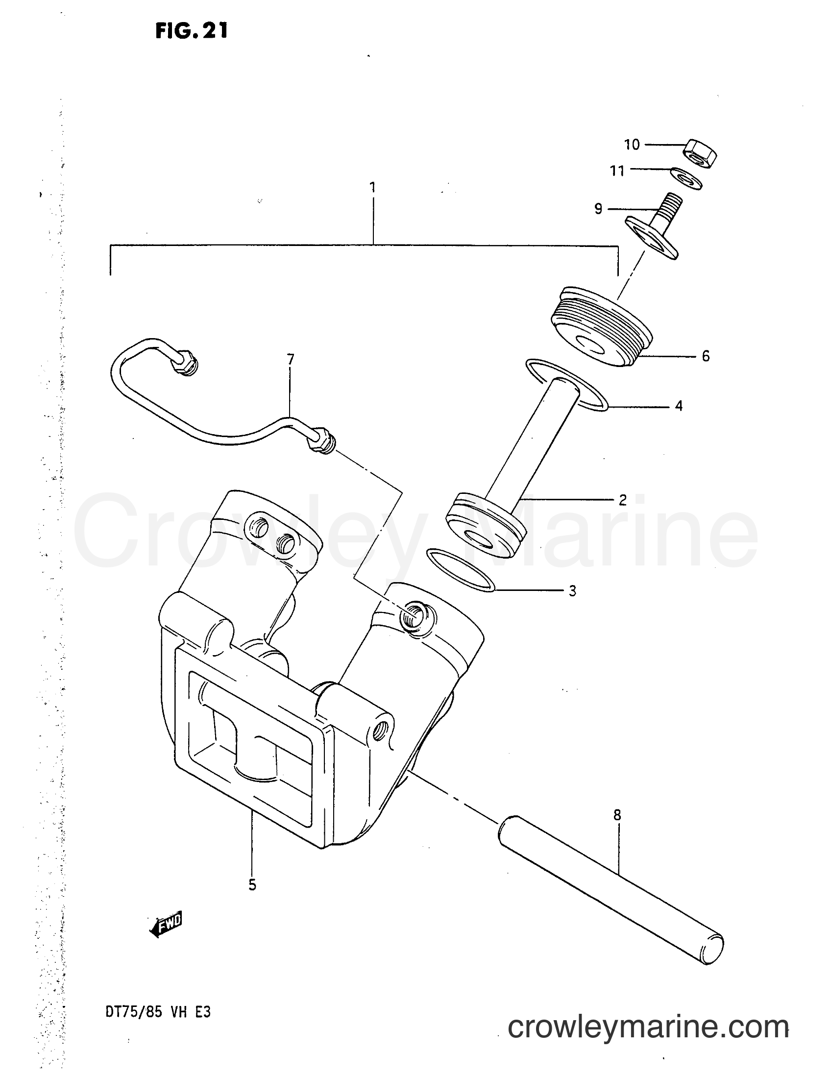 Suzuki Marine DT85 - TRIM CYLINDER