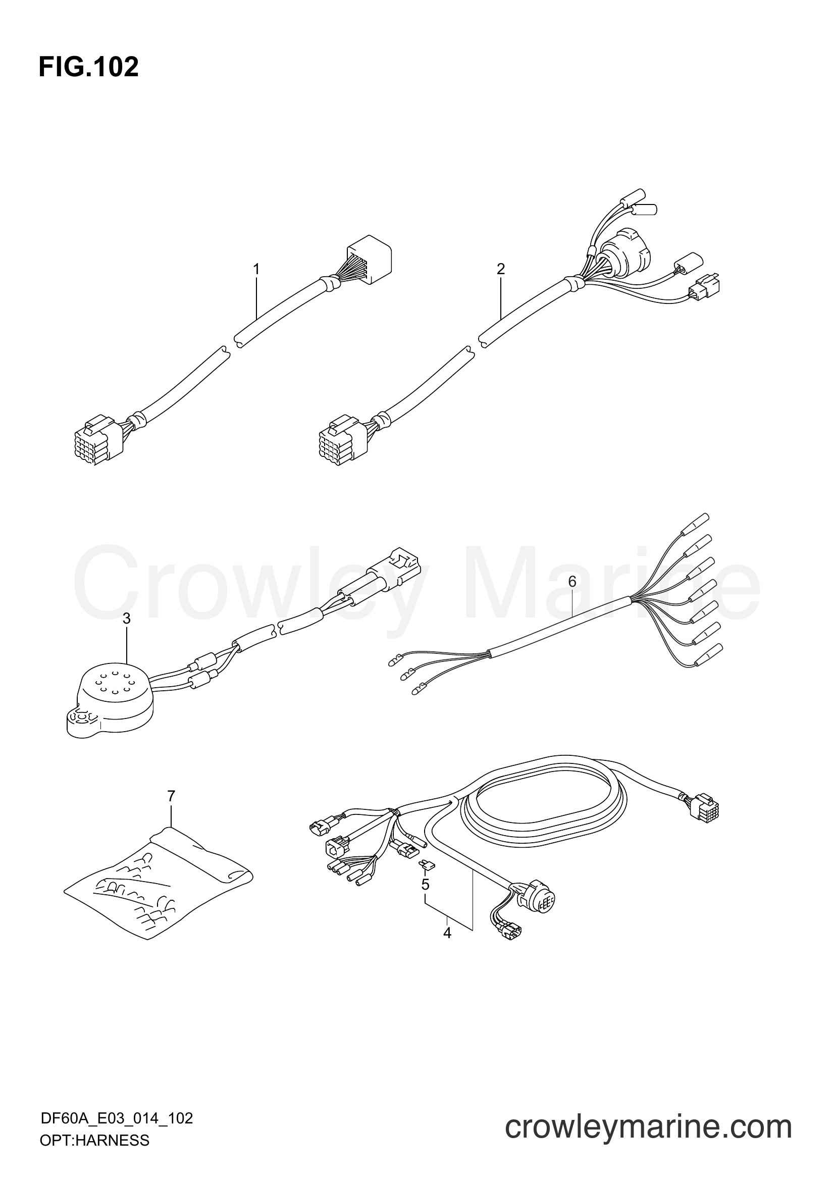 Suzuki Marine DF60A 410001~ - OPT:HARNESS