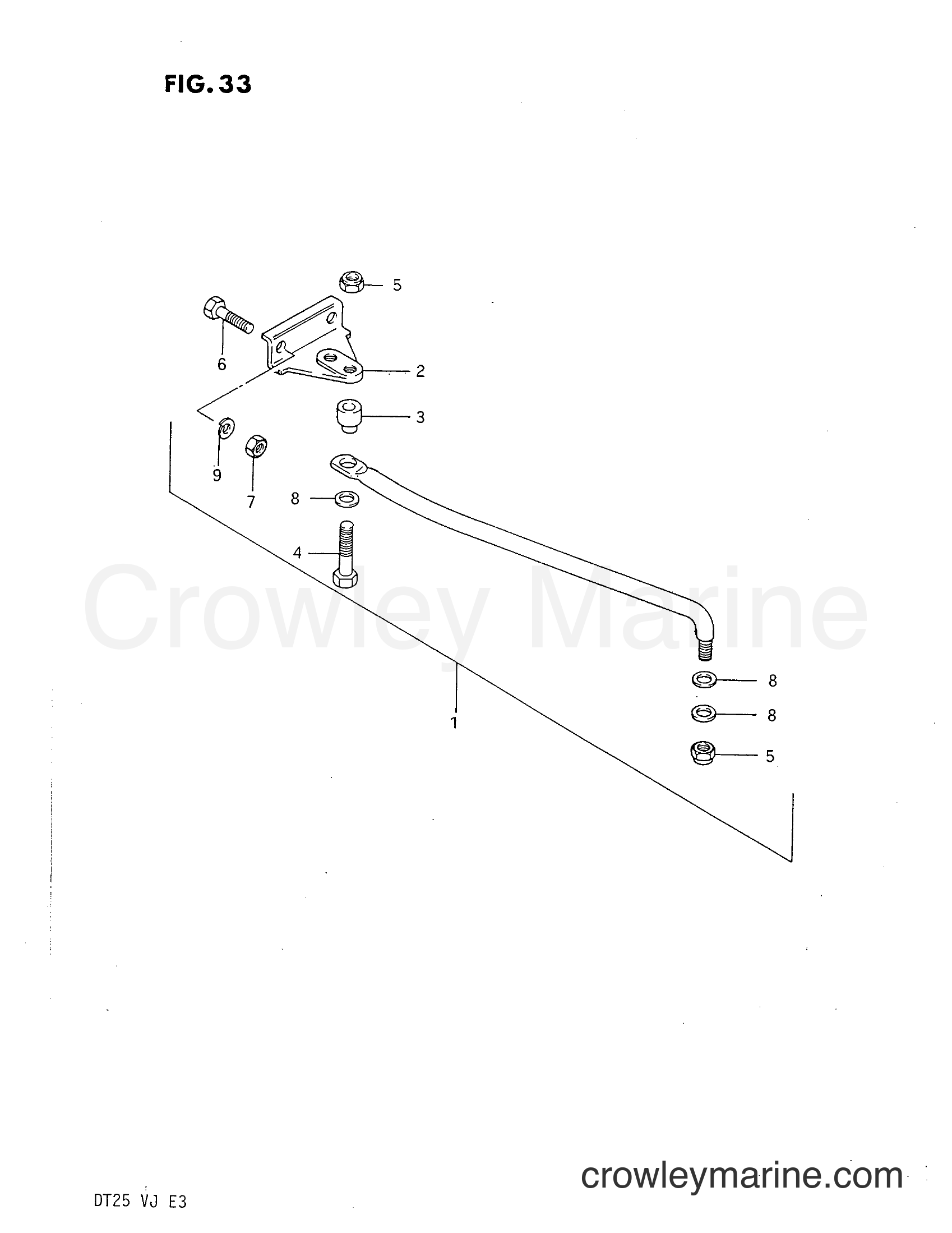 Suzuki Marine DT25 - OPTIONAL : DRAG LINK