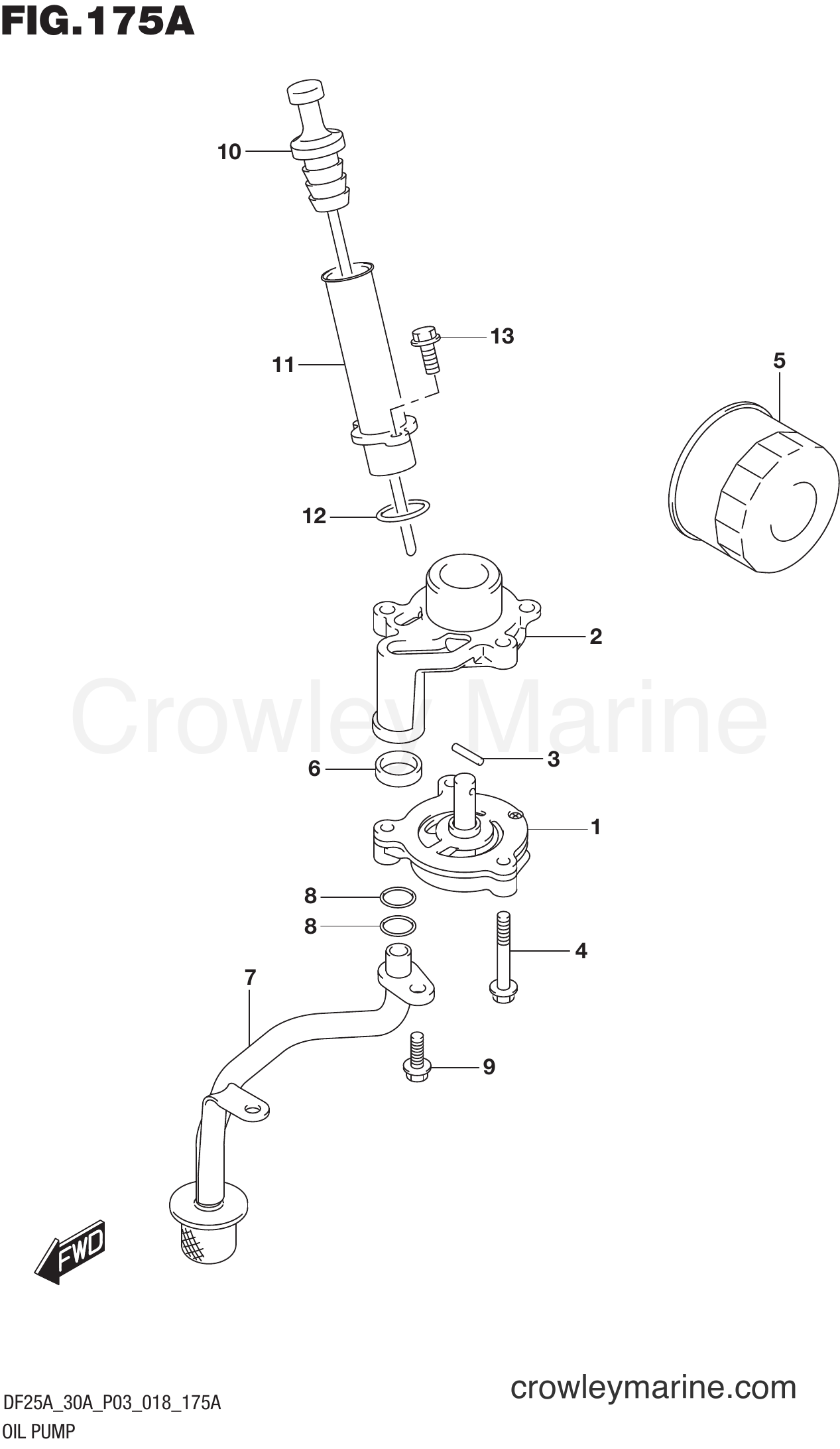 Suzuki Marine DF30ATH 810001~ - OIL PUMP