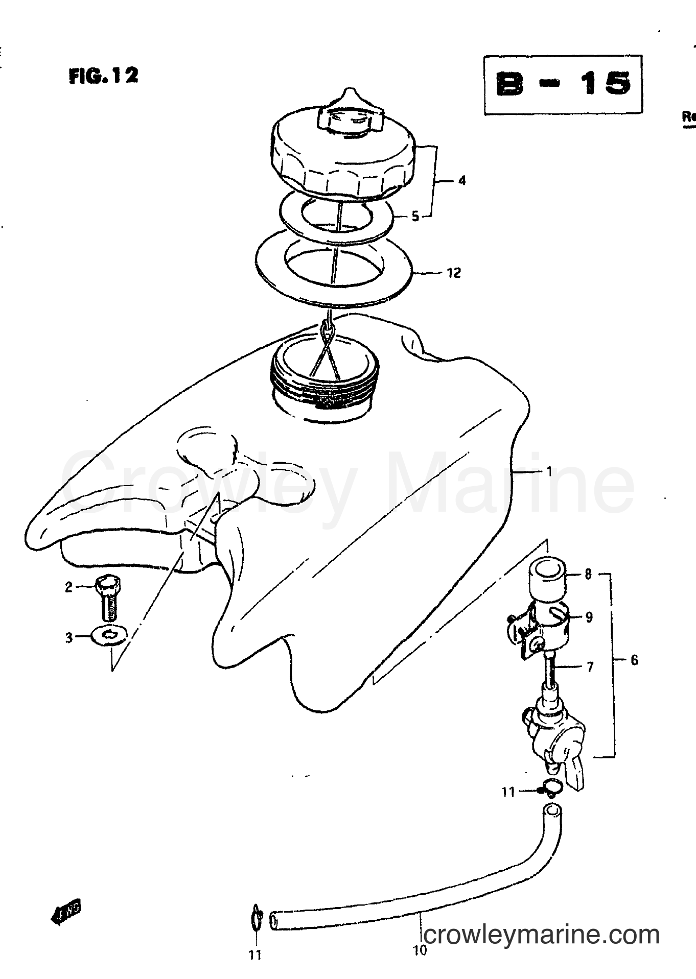 Suzuki Marine DT5 - FUEL TANK