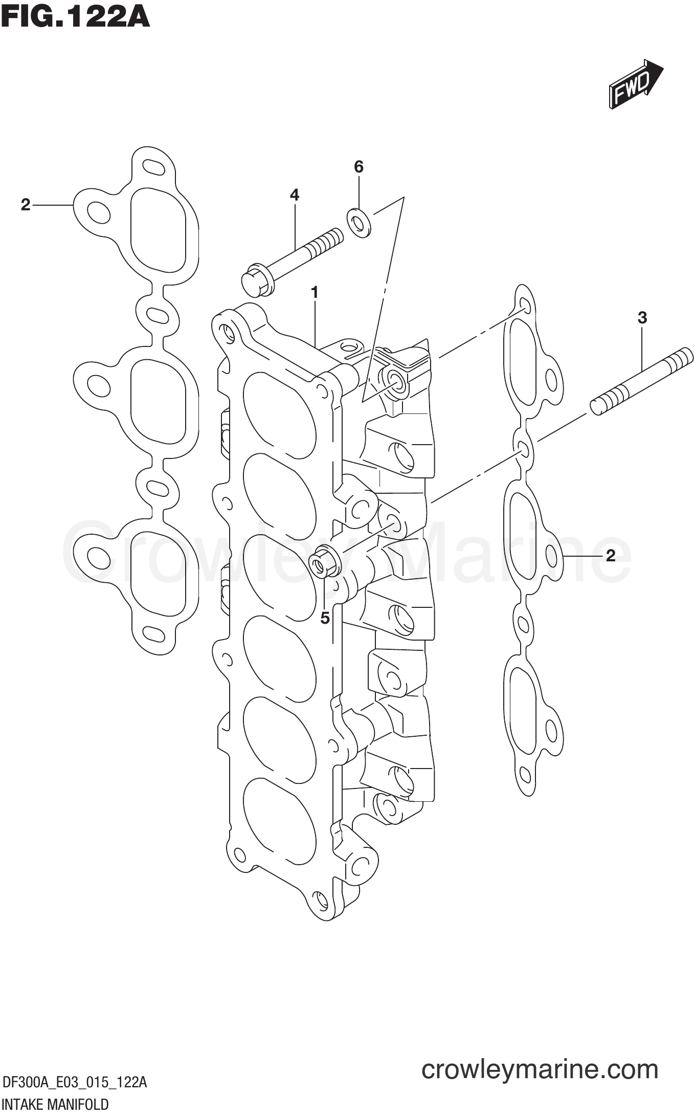 Suzuki Marine DF250AP 510001~ - INTAKE MANIFOLD