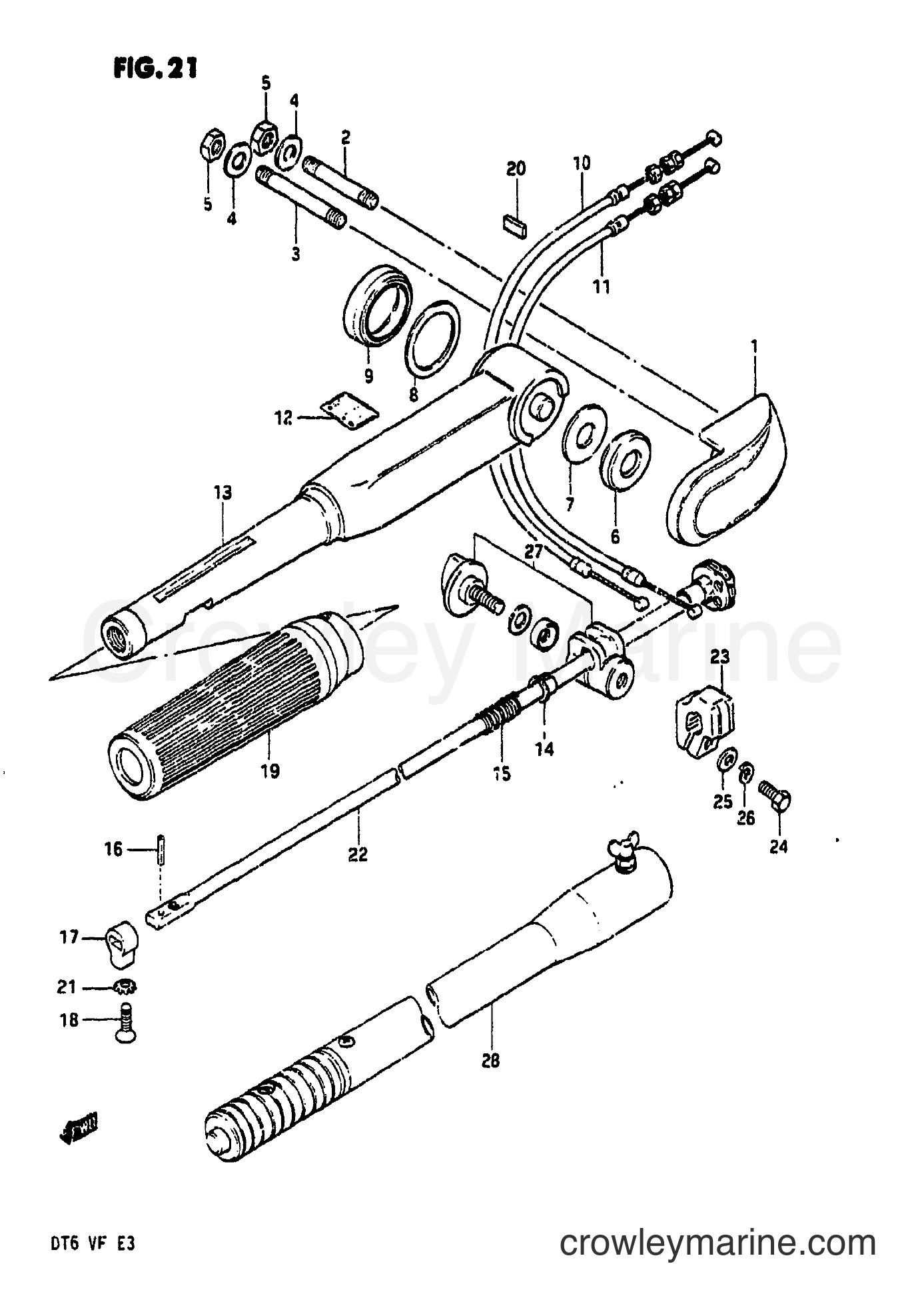 Suzuki Marine DT6 - HANDLE