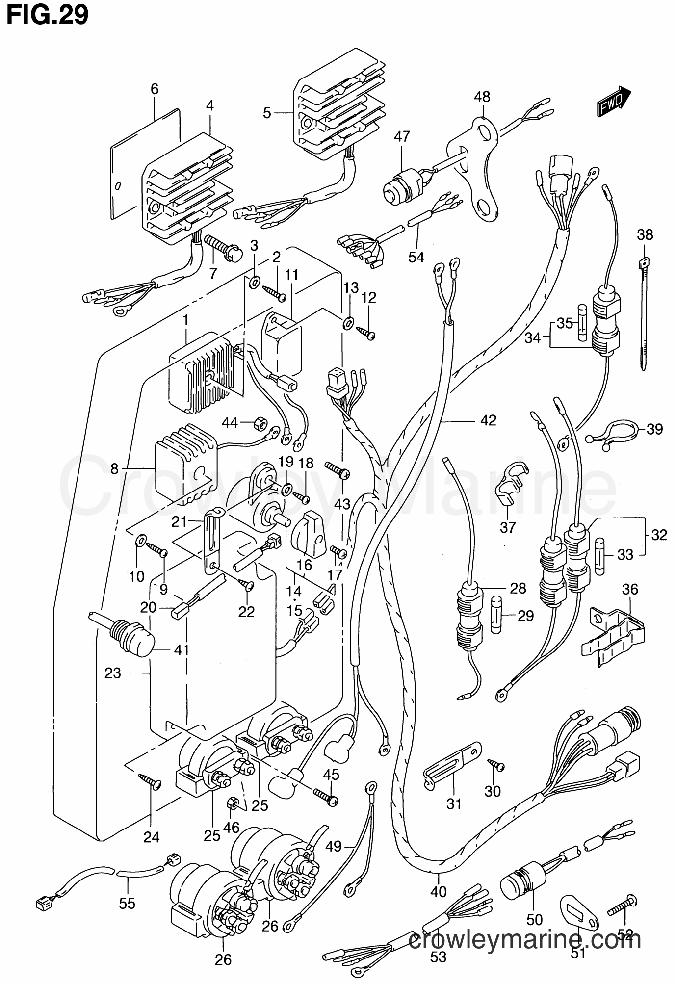1986 Two-Stroke Outboard 115 - DT115 - ELECTRICAL (~MODELL:00)