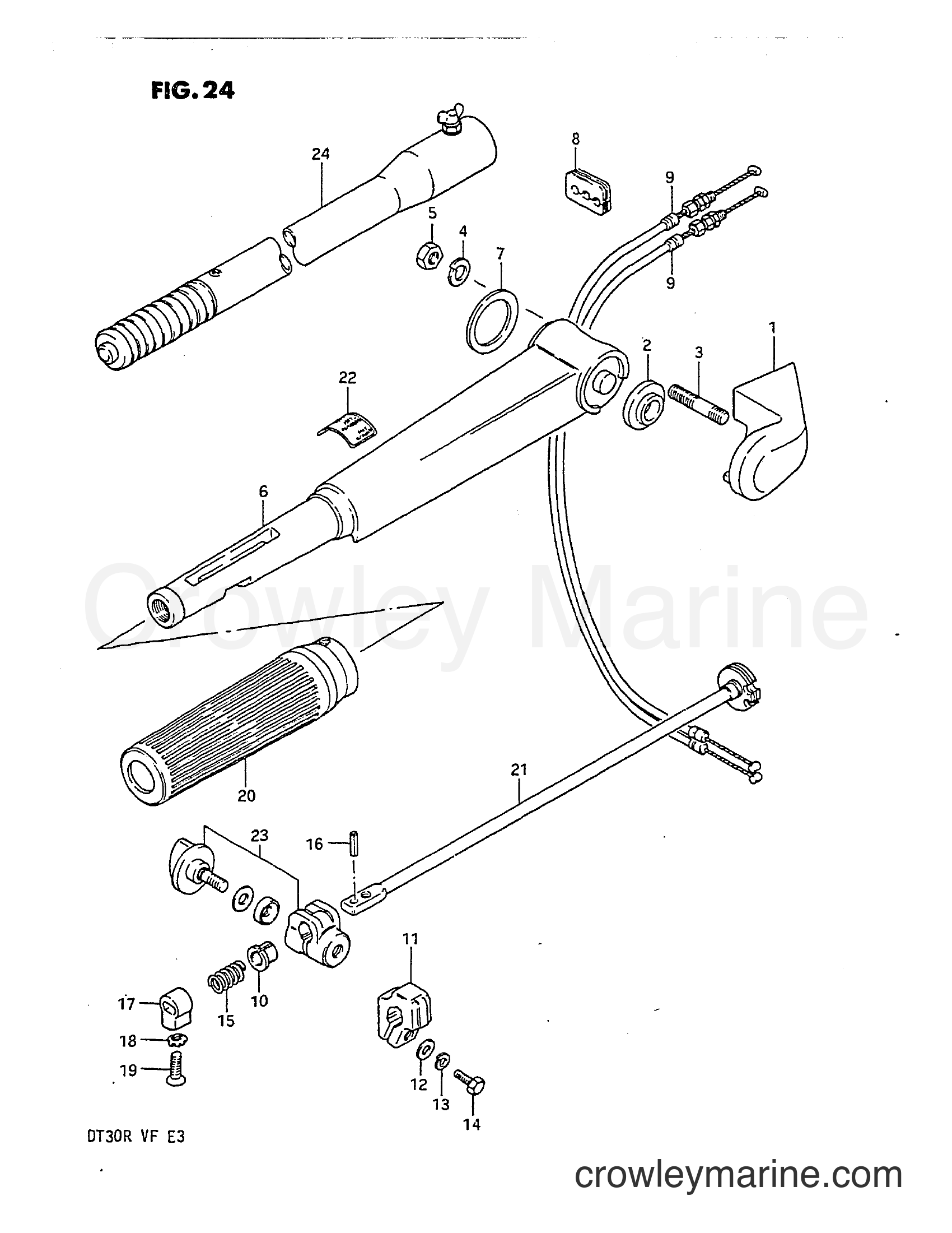 Suzuki Marine DT30 - HANDLE