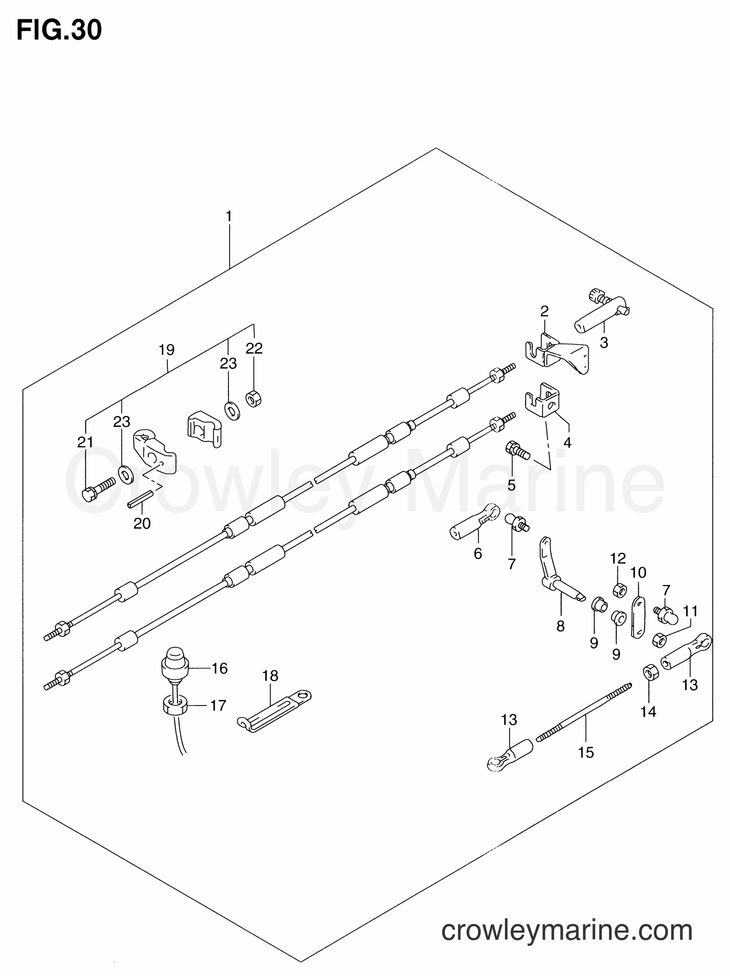 Suzuki Marine DT6 - OPTIONAL : REMOTE CONTROL PARTS