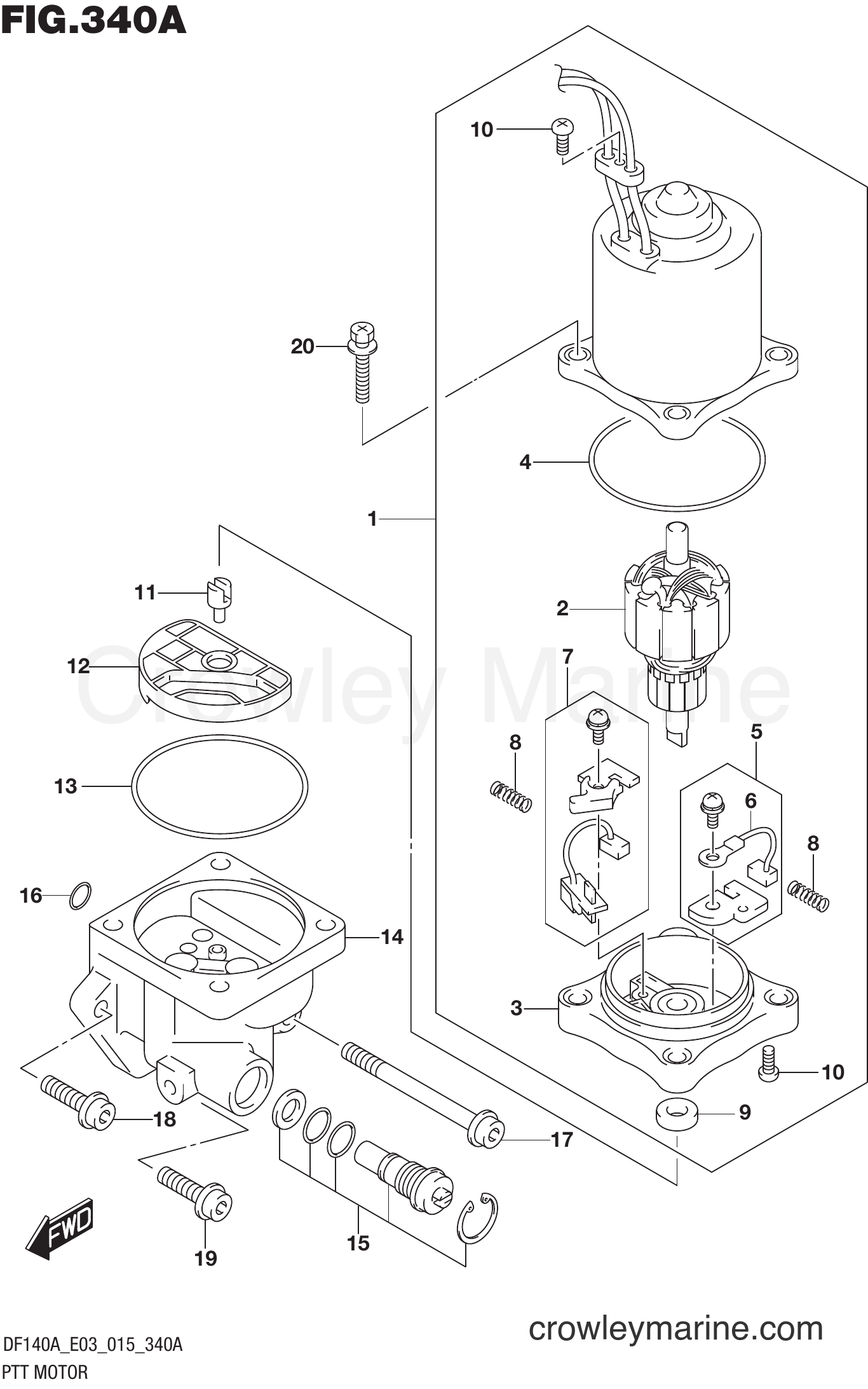 Suzuki Marine DF115A 510001~ - PTT MOTOR (DF100AT E03)