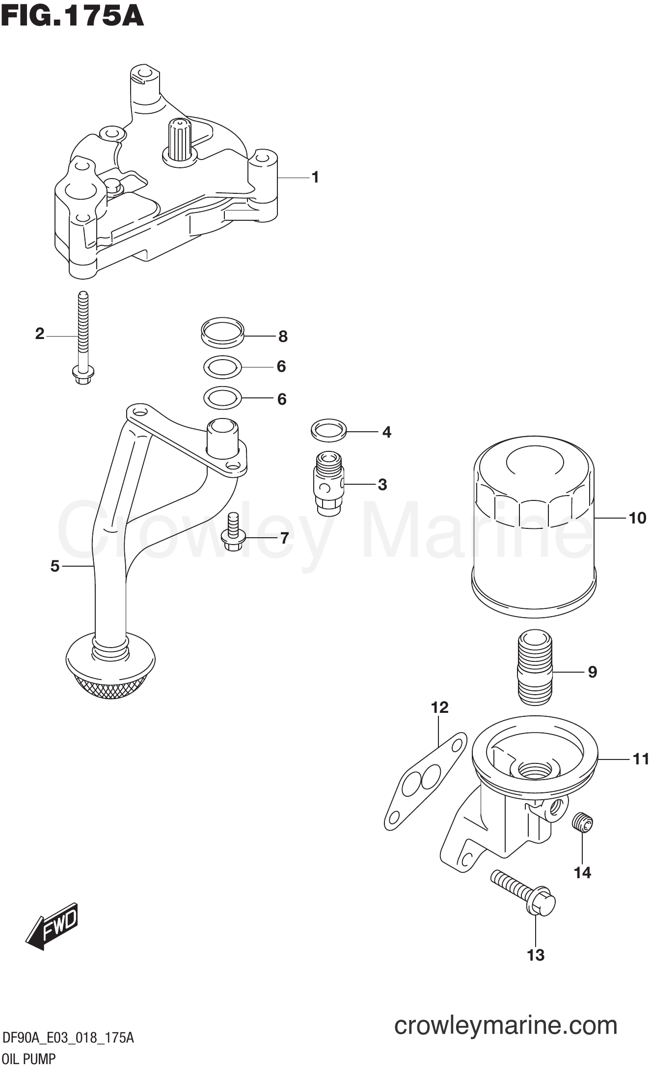 Suzuki Marine DF70A 810001~ - OIL PUMP