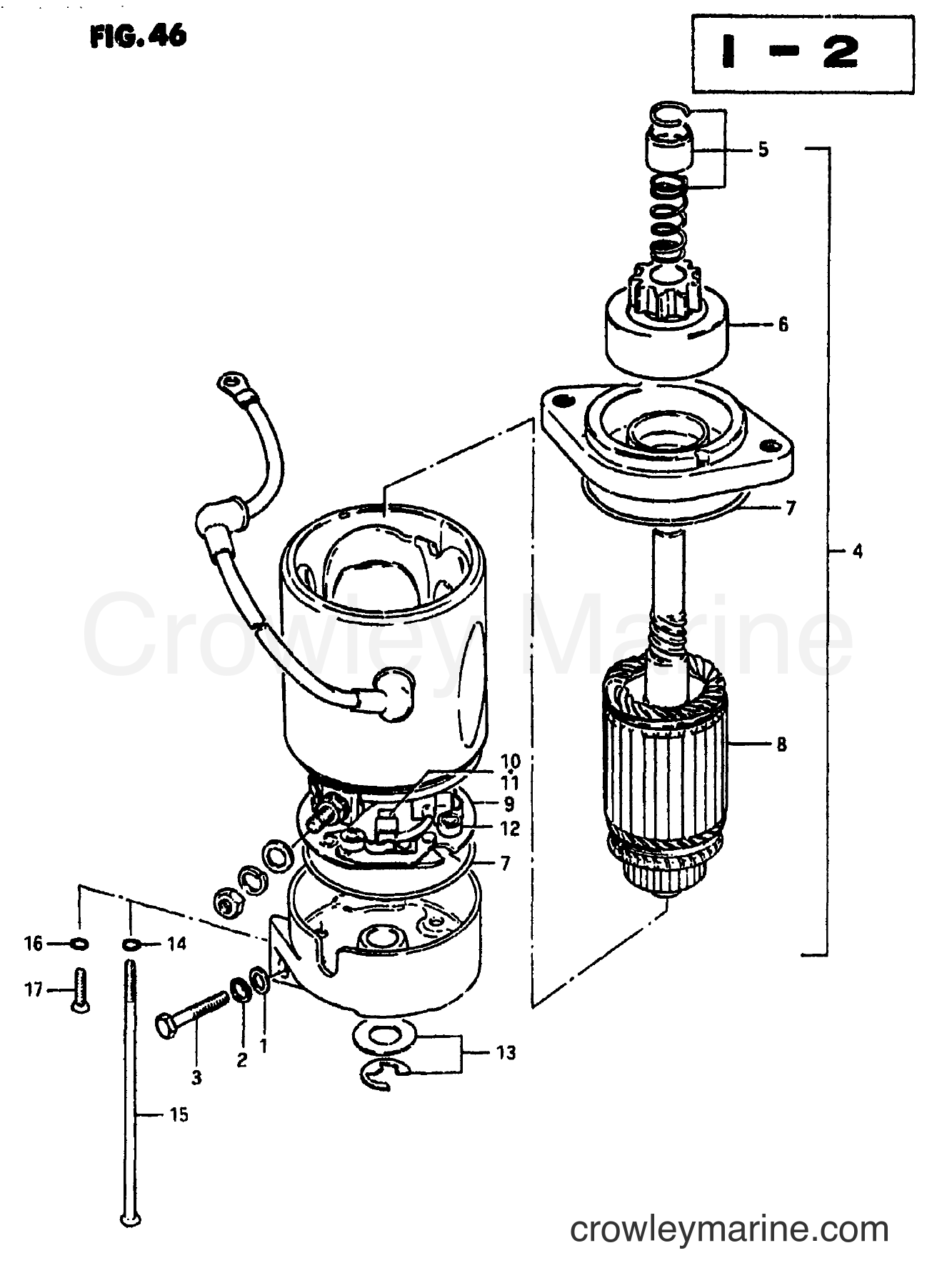 Suzuki Marine DT85 - STARTING MOTOR