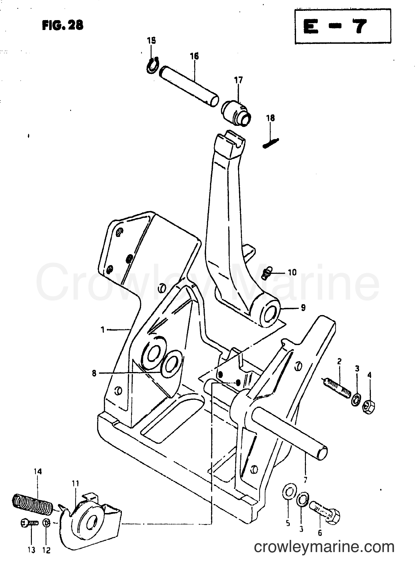 Suzuki Marine DT65 - CYLINDER SUPPORT (TVZ)