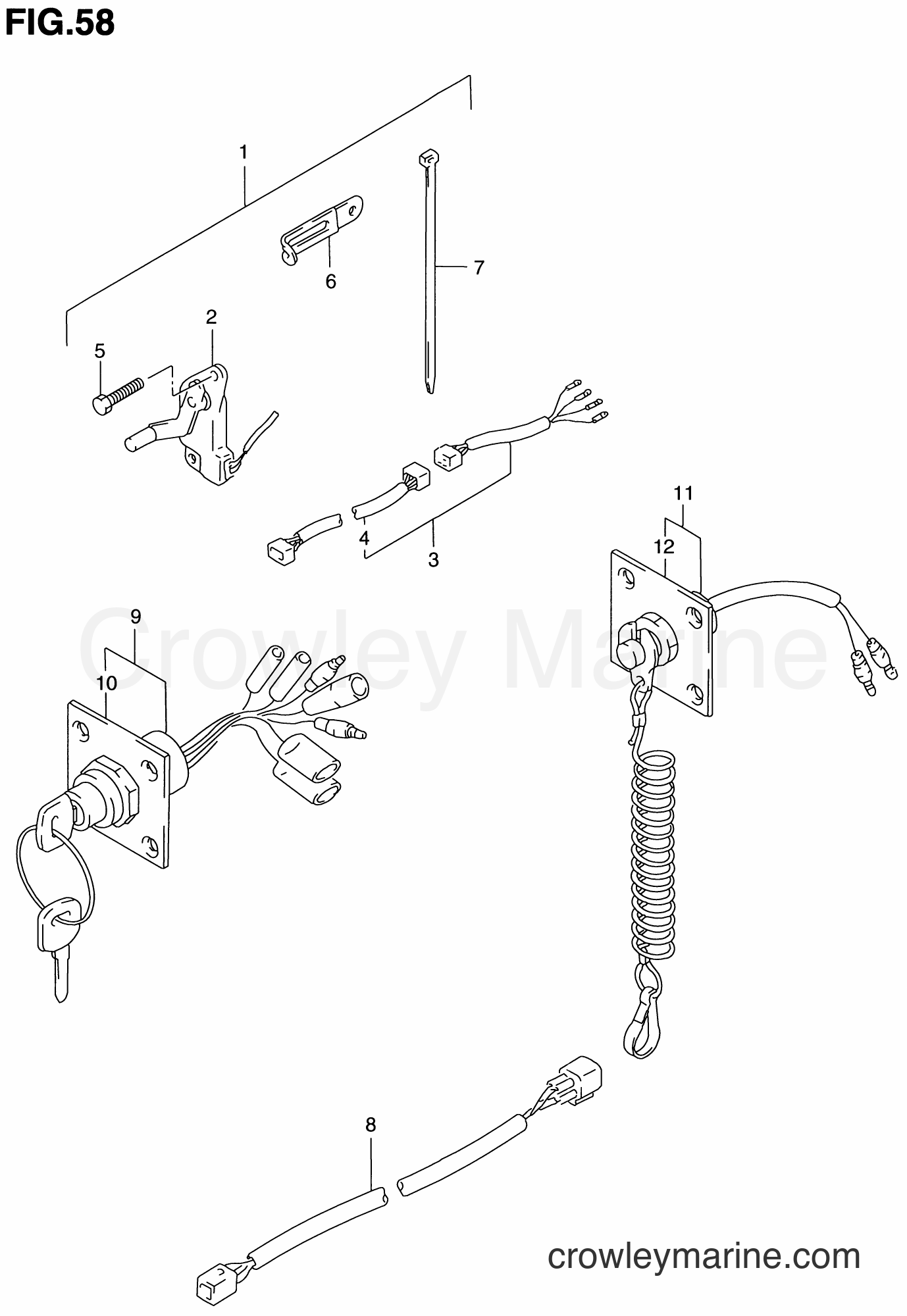Suzuki Marine DT140 - OPT : PANEL SWITCH