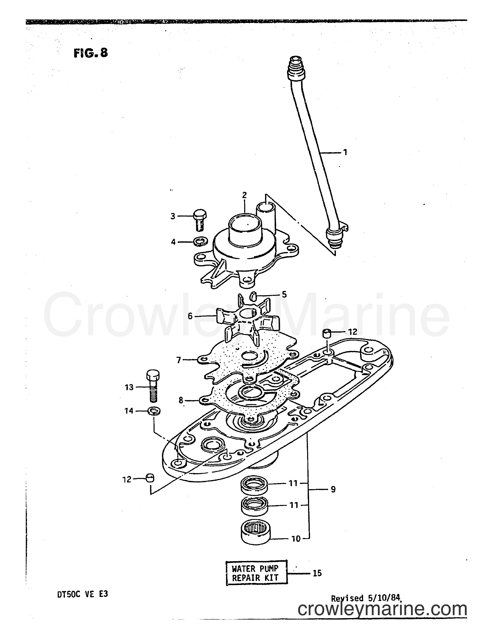Suzuki Marine DT50 - WATER PUMP