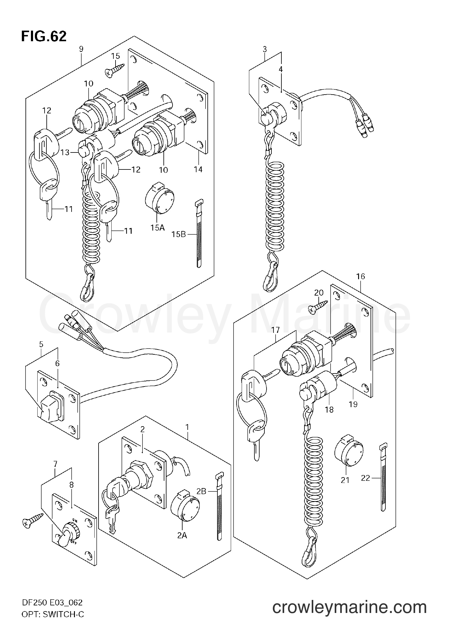 Suzuki Marine DF225 - OPT:SWITCH