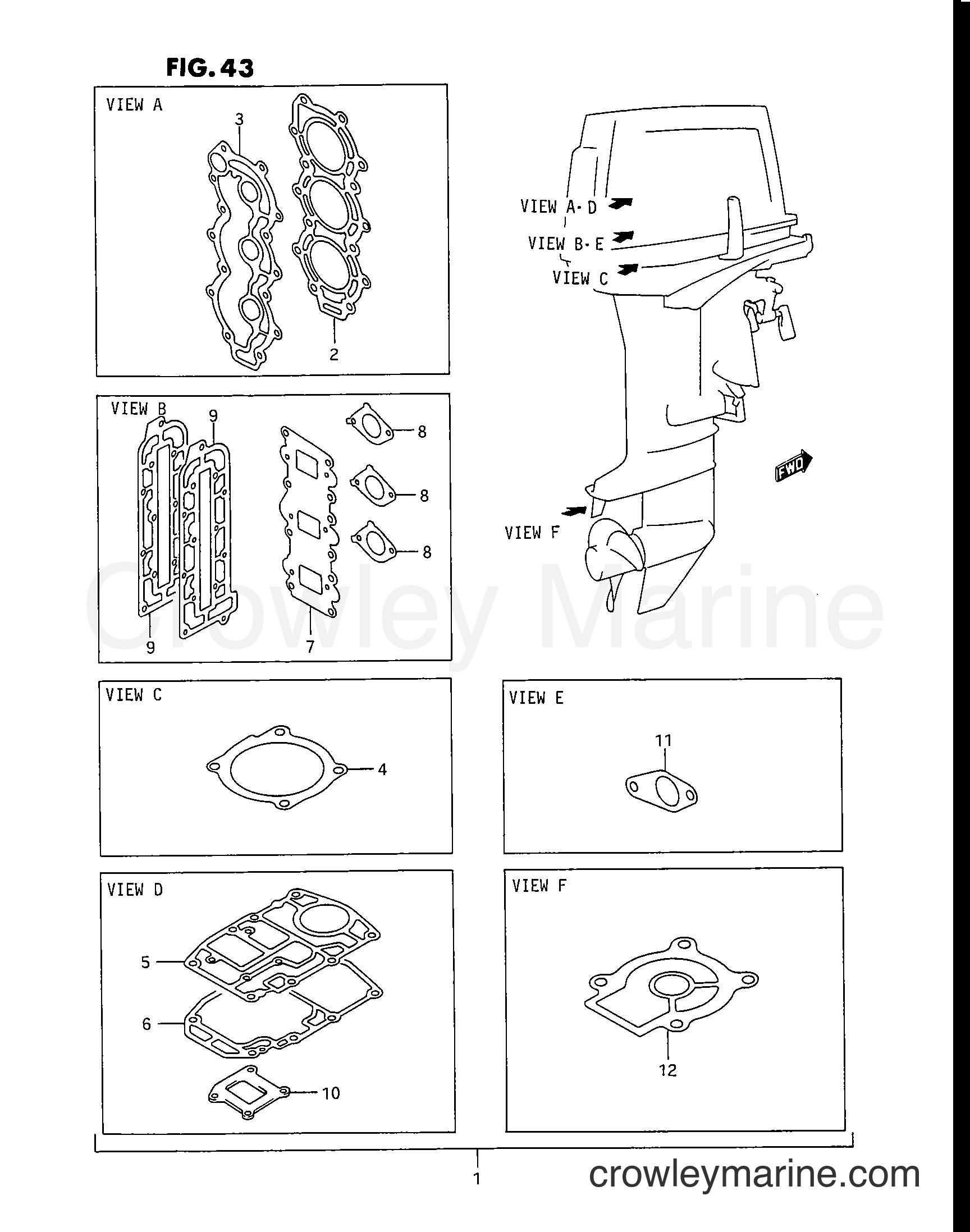 Suzuki Marine DT25C - Gasket Set
