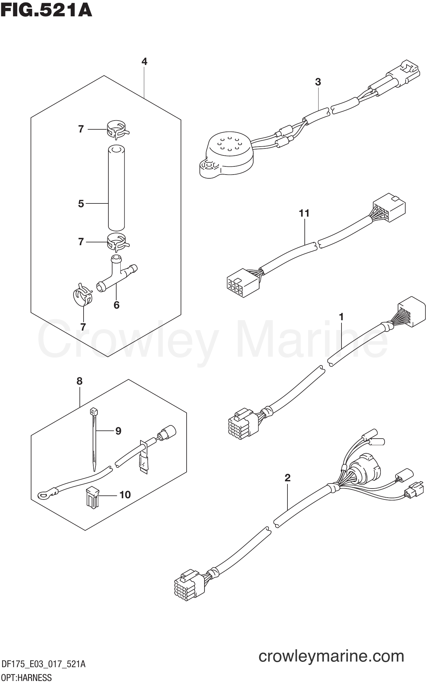 Suzuki Marine DF175Z 710001~ - OPT:HARNESS