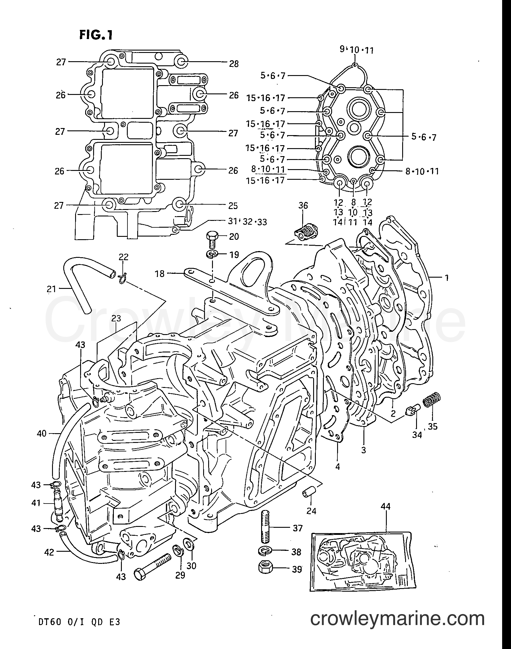 Suzuki Marine DT60 - CYLINDER