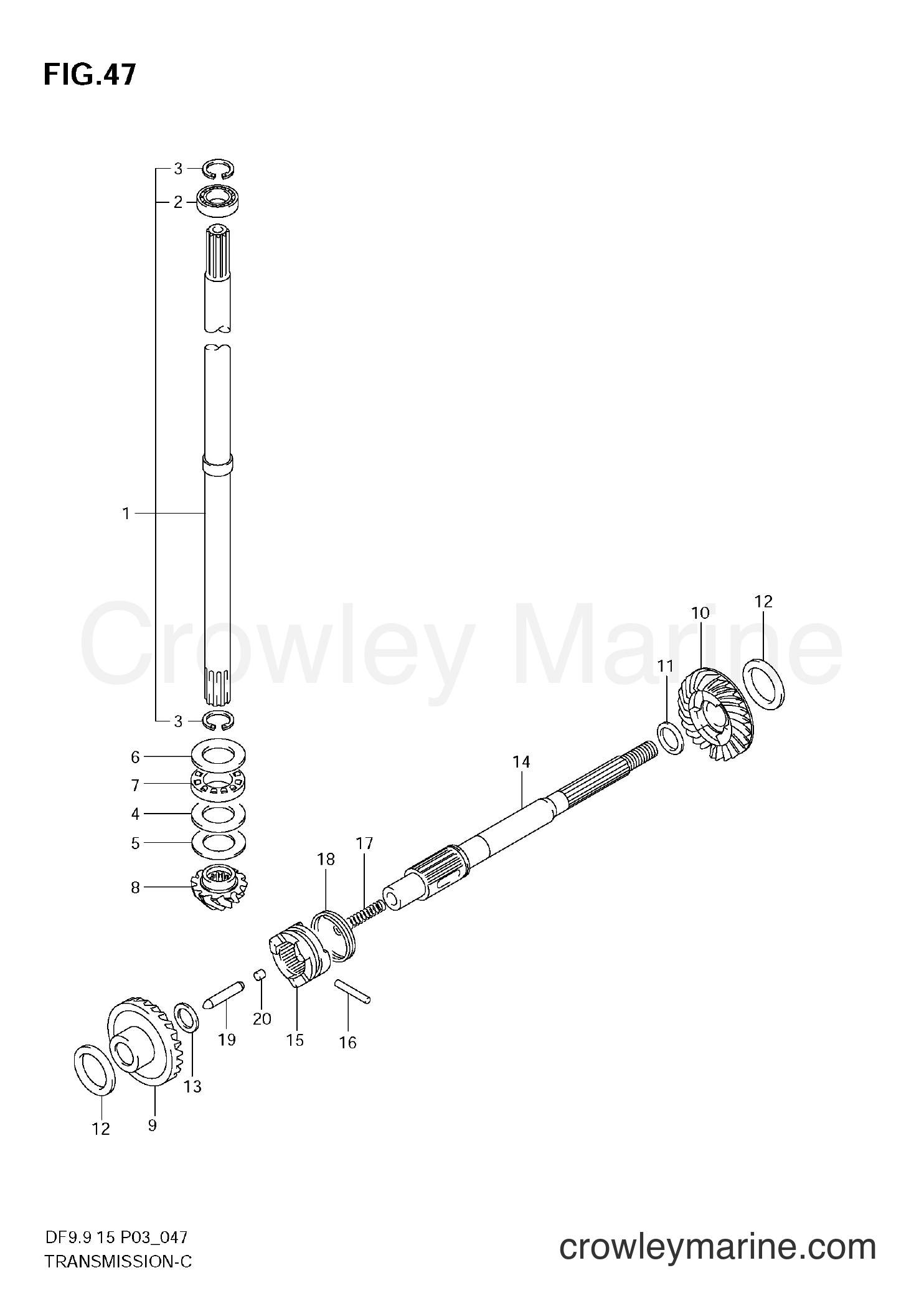 Suzuki Marine DF9.9 - TRANSMISSION