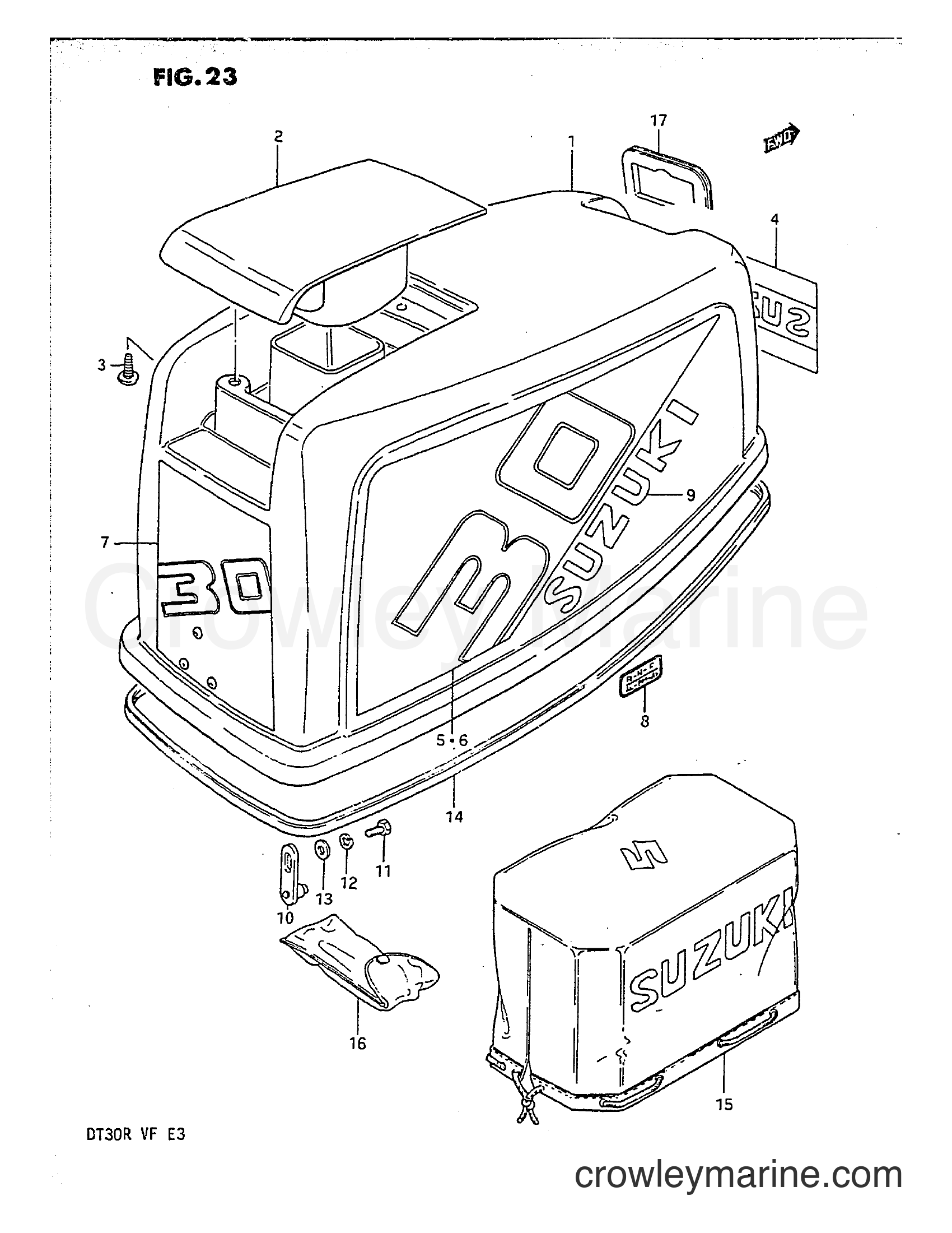 Suzuki Marine DT30 - ENGINE COVER