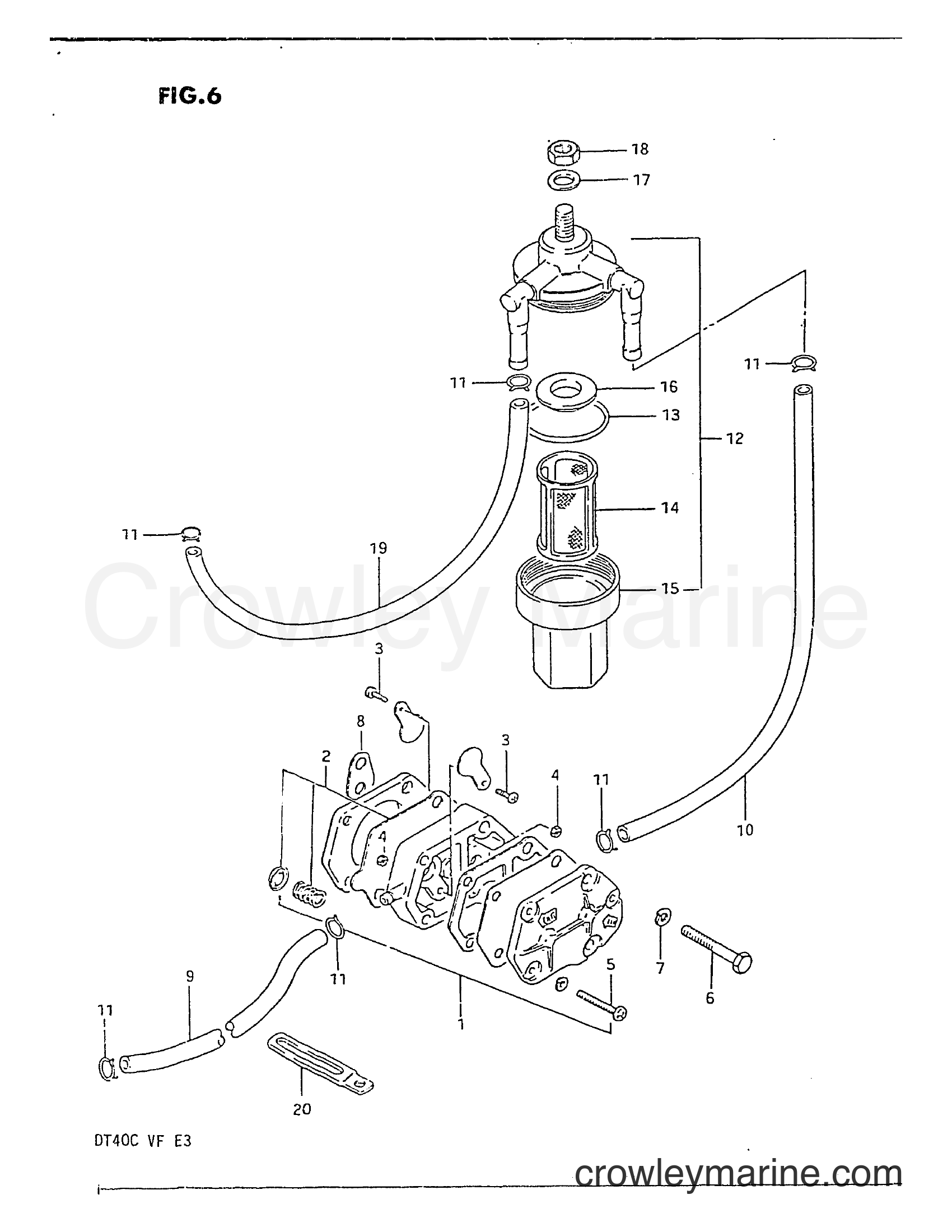 Suzuki Marine DT40 - FUEL PUMP
