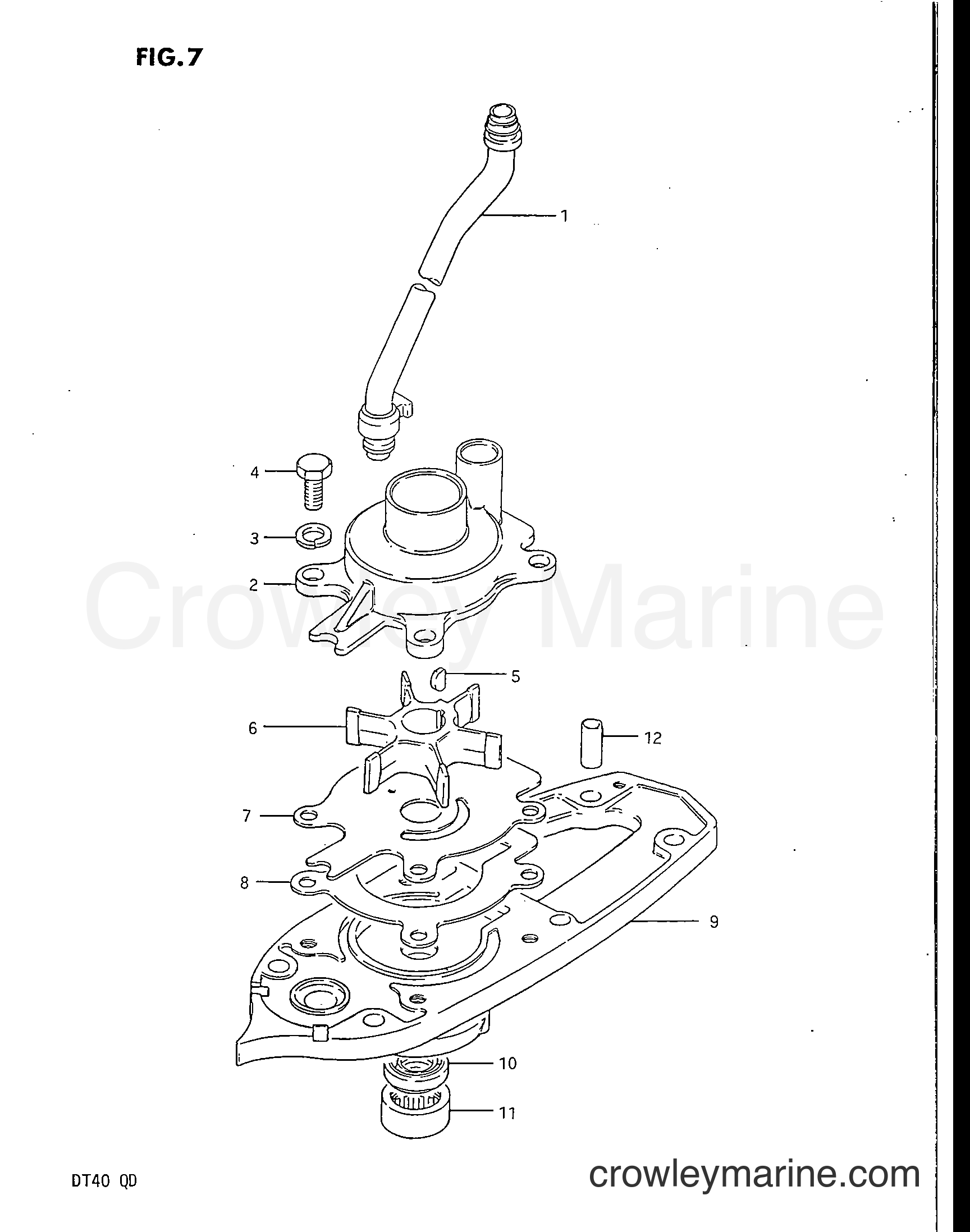 Suzuki Marine DT40 - WATER PUMP