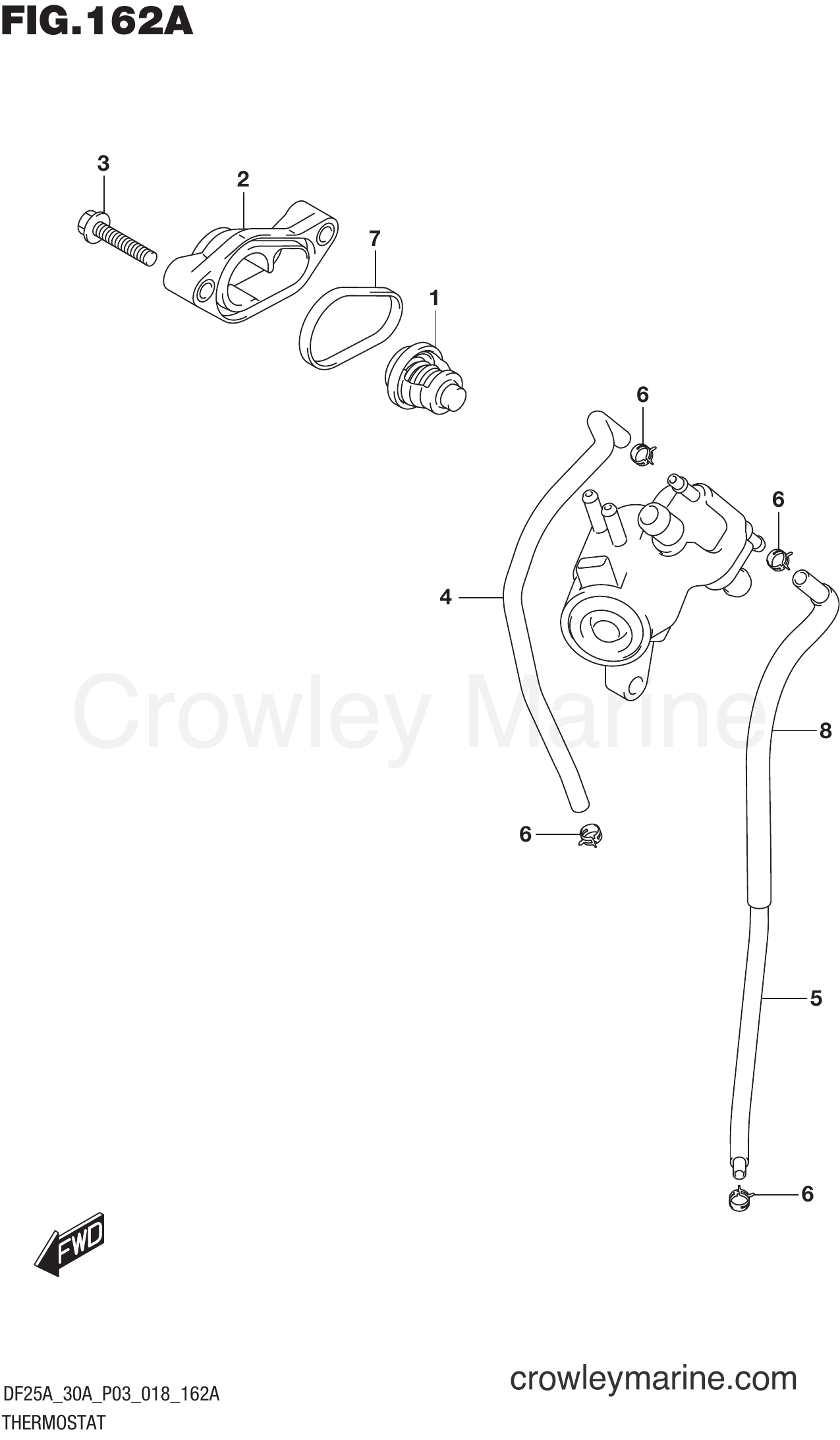 Suzuki Marine DF25ATH 810001~ - THERMOSTAT