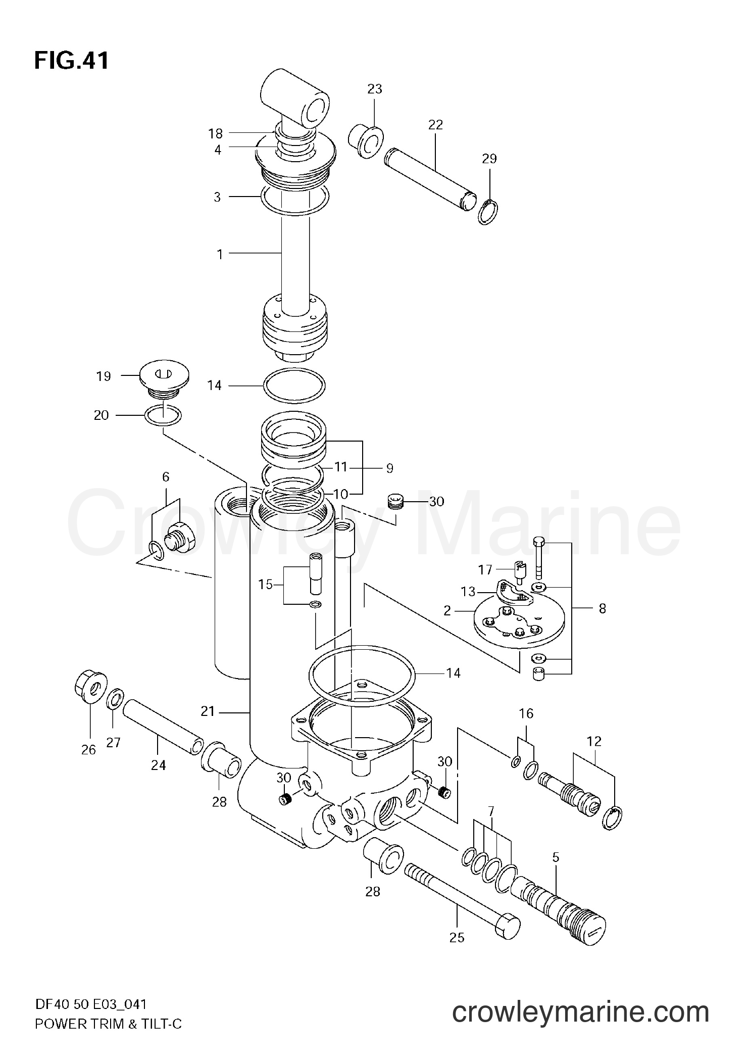 Suzuki Marine DF50 - POWER TRIM (TYPE:T MODEL:99,00)