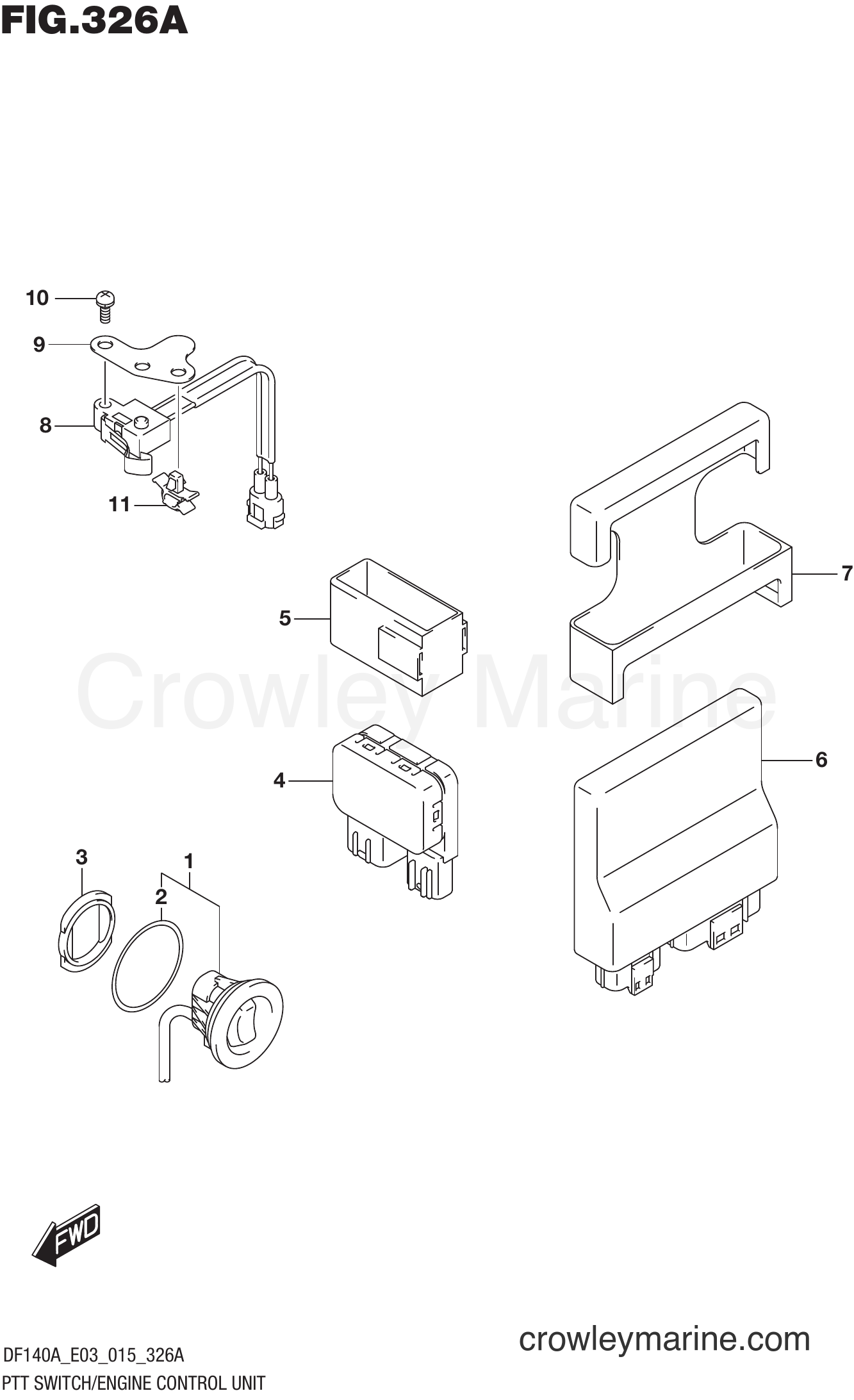 Suzuki Marine DF100A 510001~ - PTT SWITCH/ENGINE CONTROL UNIT (DF100AT E03)