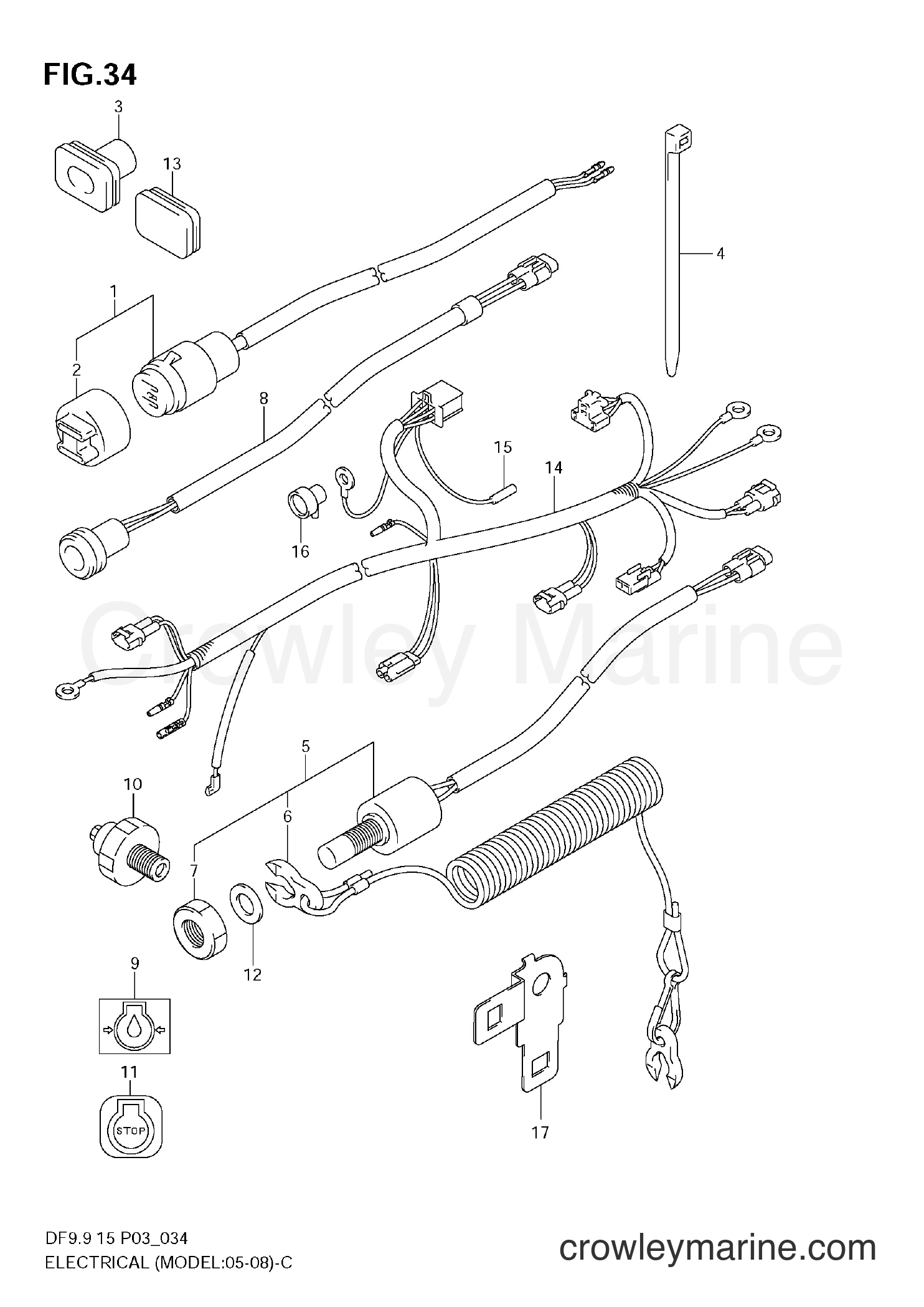 Suzuki Marine DF9.9 - ELECTRICAL (MODEL:05~)
