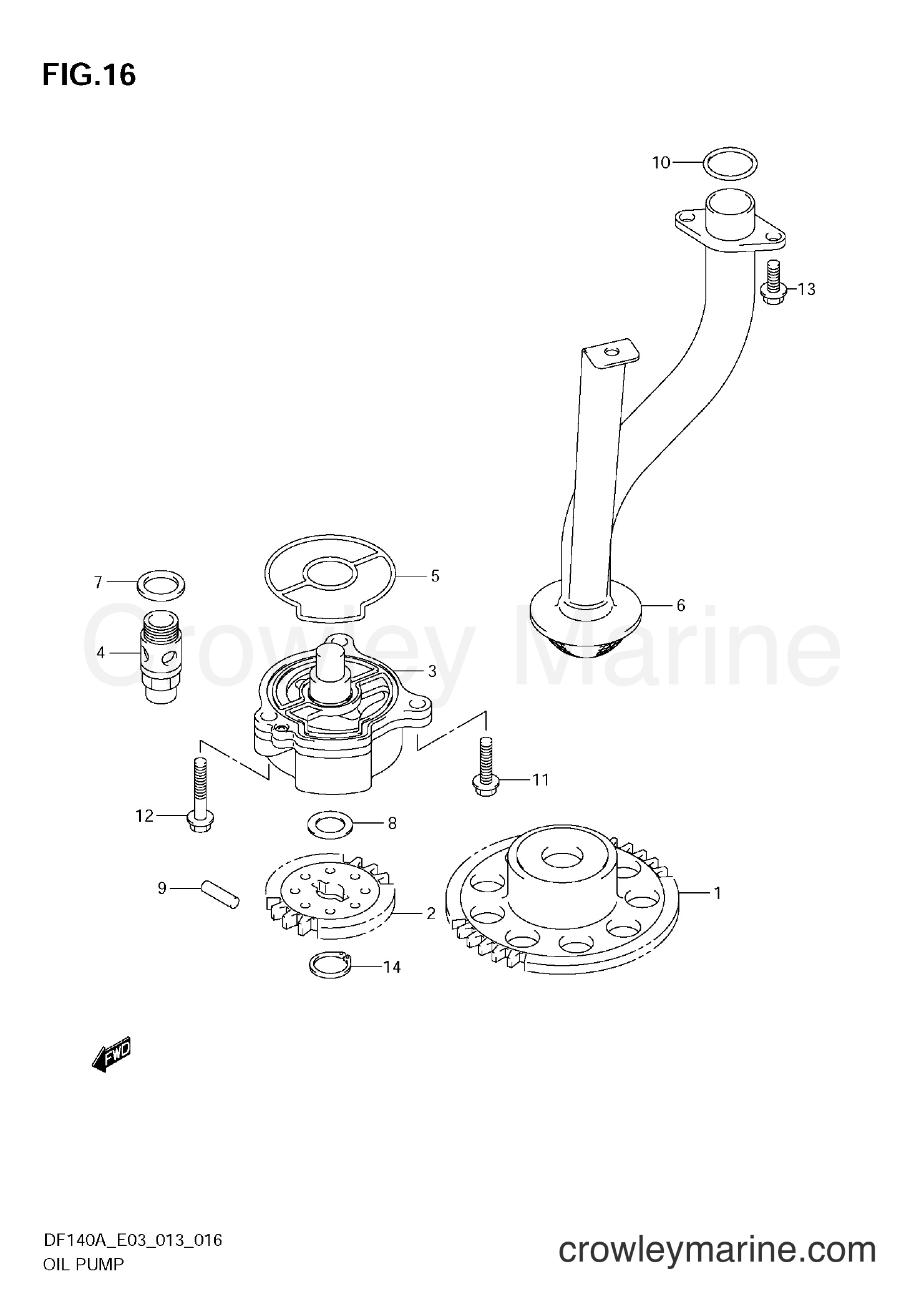 Suzuki Marine DF140A 310001~ - OIL PUMP