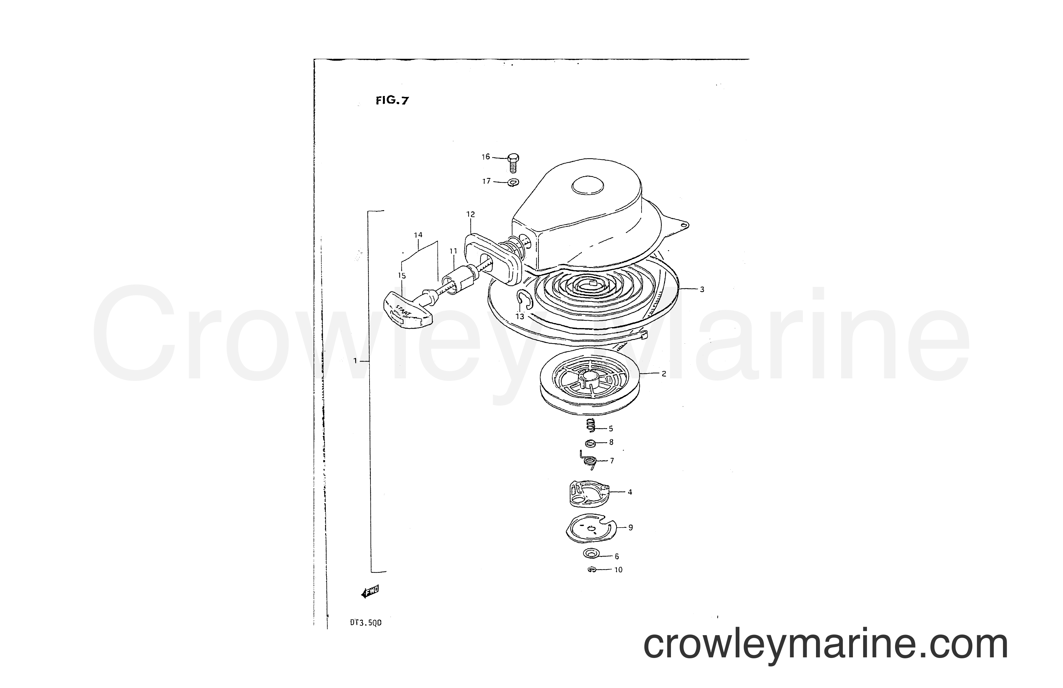 Suzuki Marine DT3.5 - RECOIL STARTER