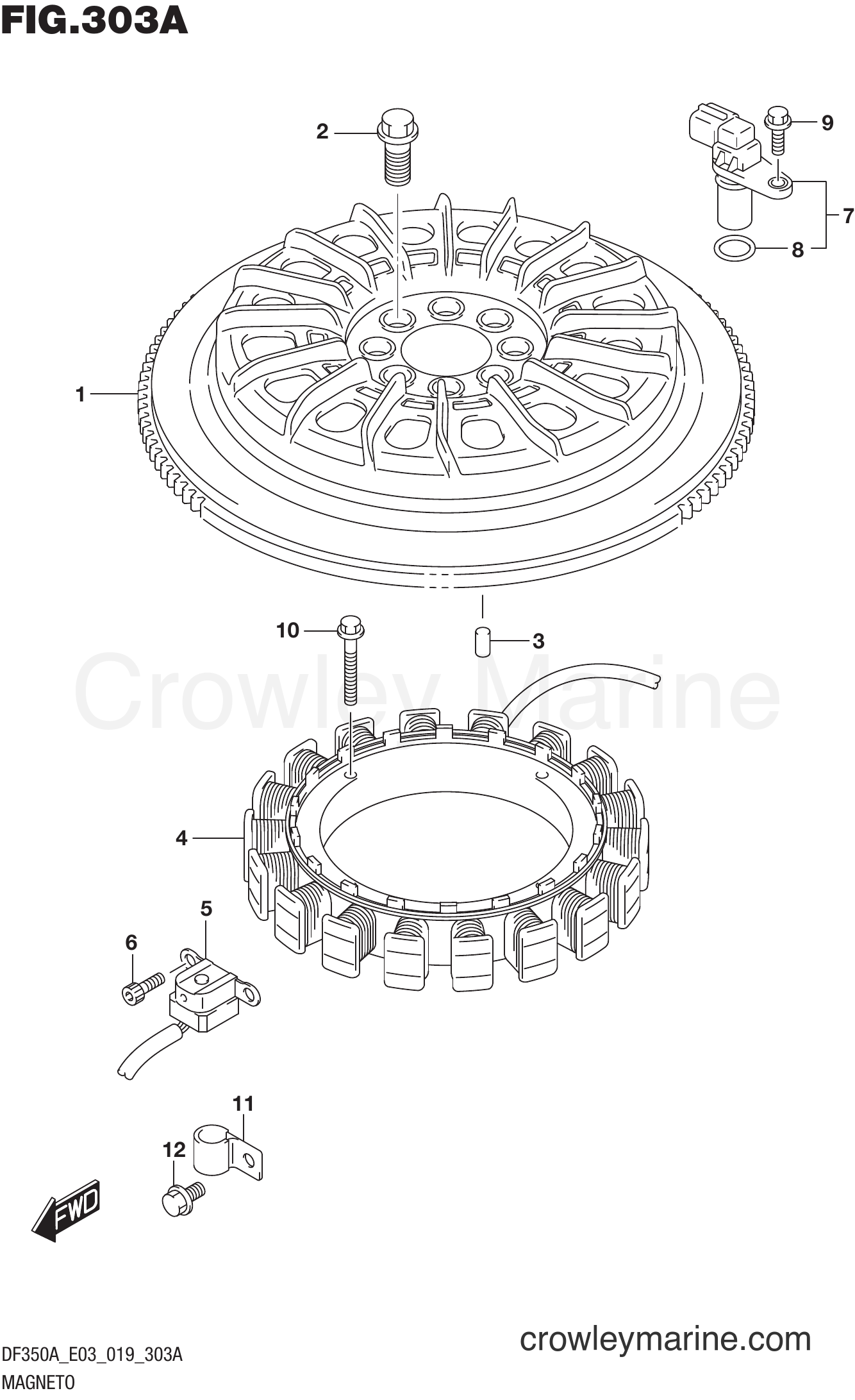 Suzuki Marine DF350A 910001~ - MAGNETO