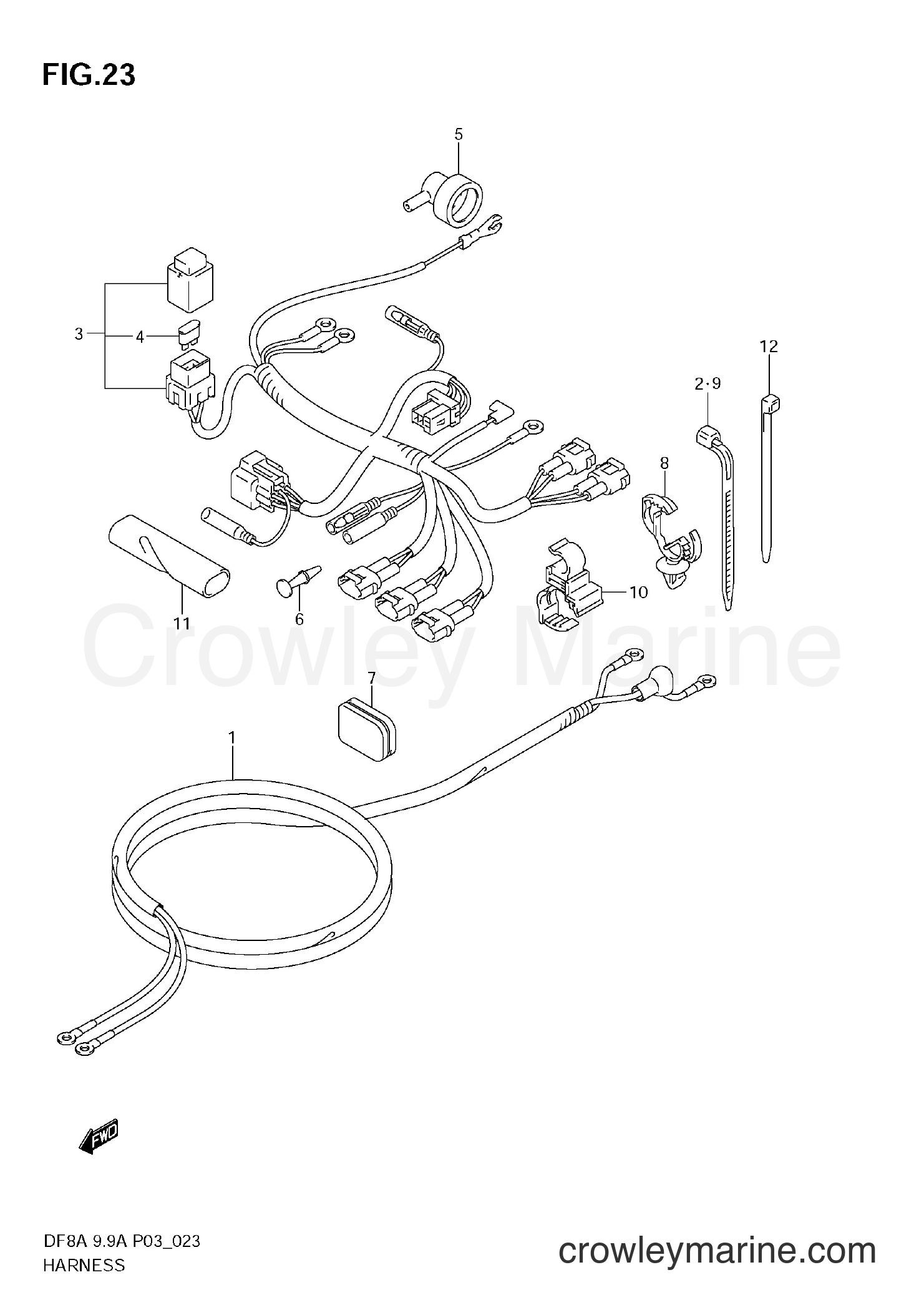 Suzuki Marine DF9.9A - HARNESS