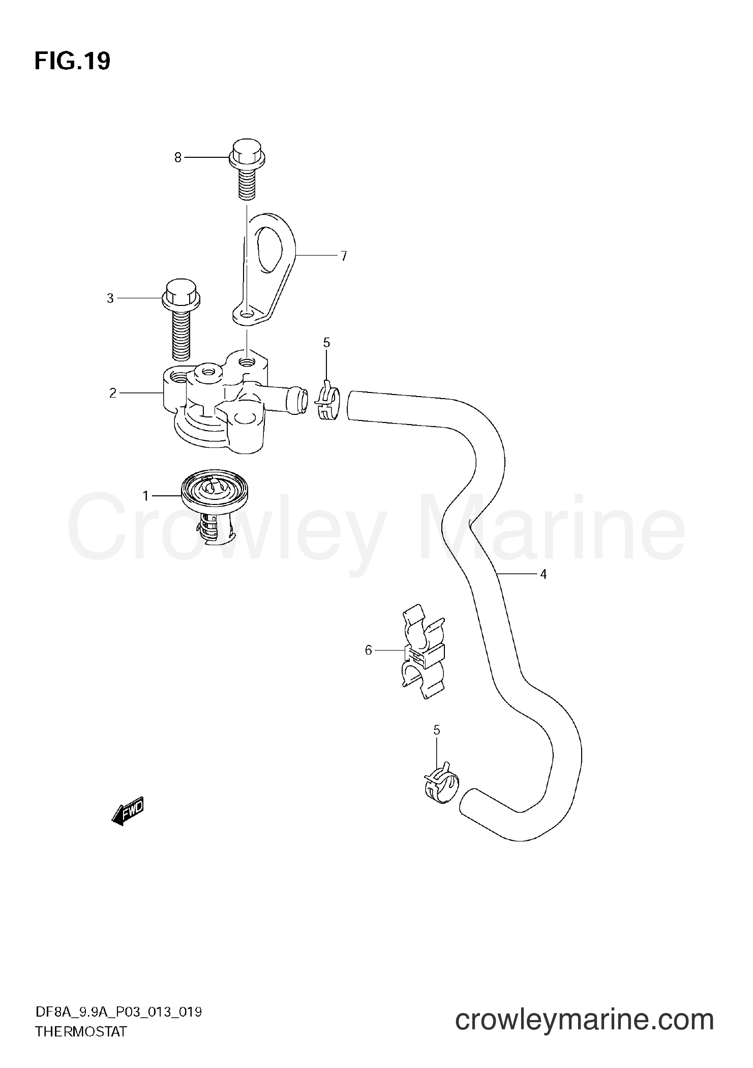 Suzuki Marine DF99A 310001~ - THERMOSTAT