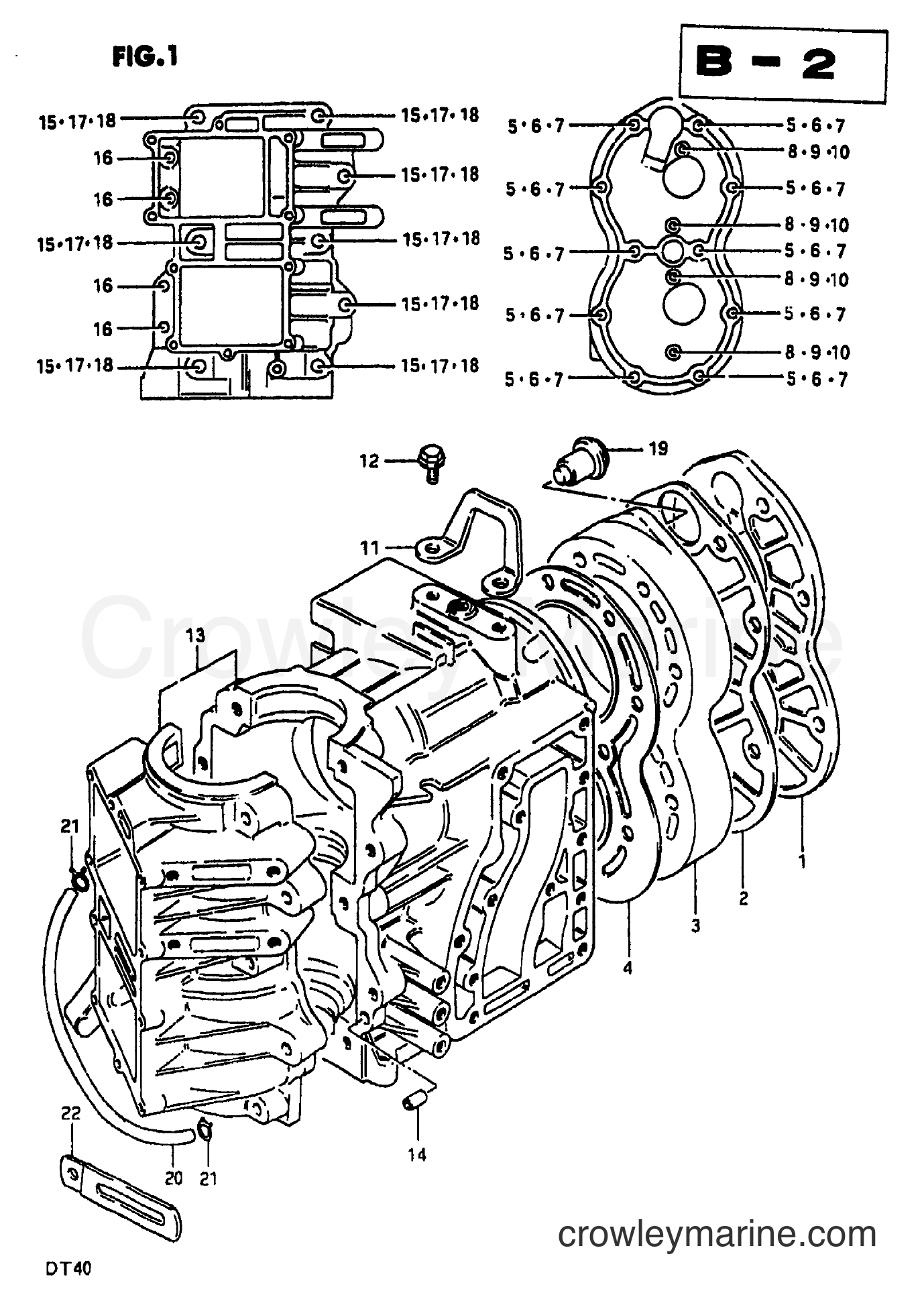 Suzuki Marine DT35 - CYLINDER