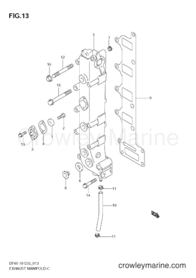 Clé D'origine Suzuki Marine – 37141-92E90 – Neuve – Pièce Bateau