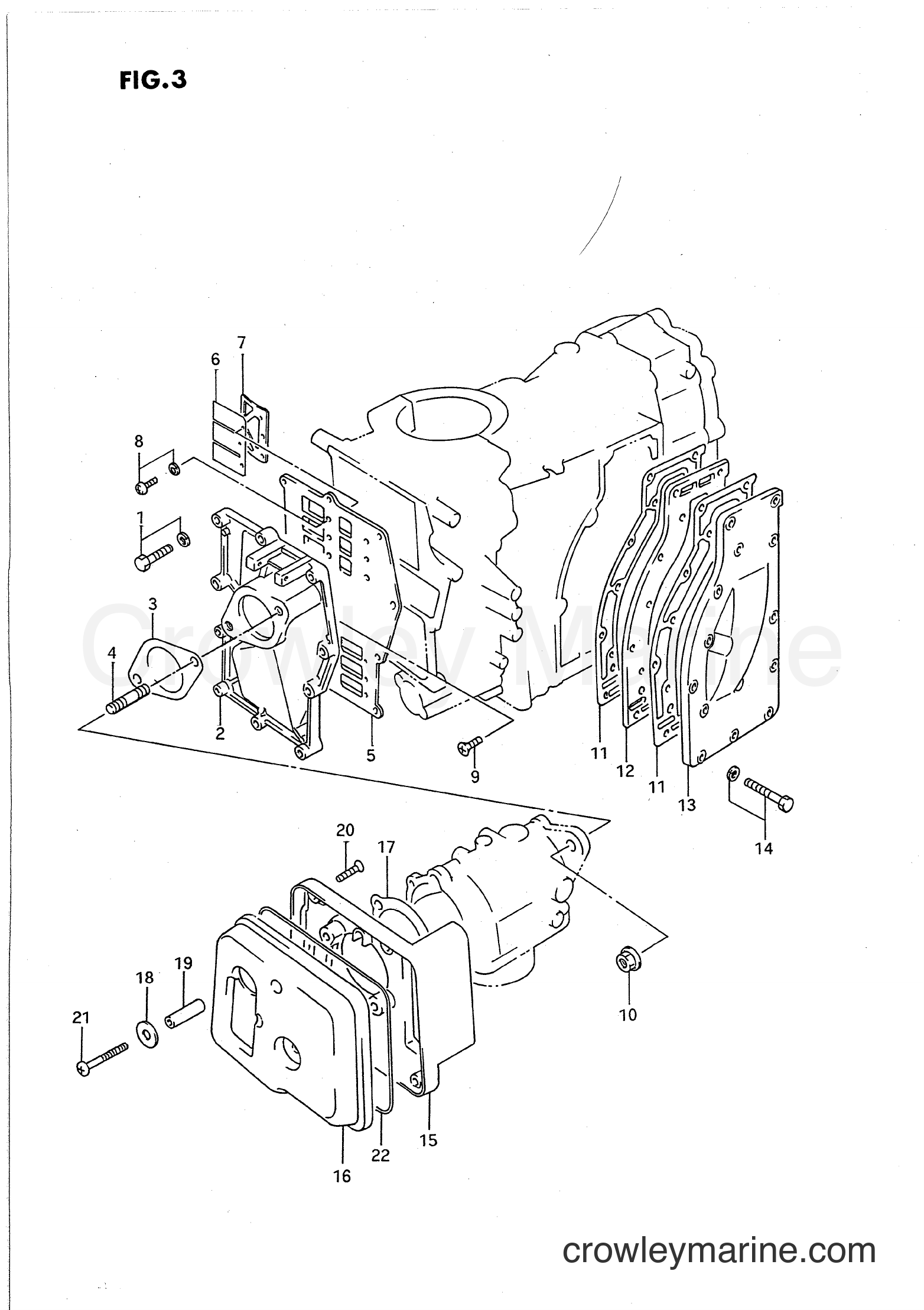 Suzuki Marine PU40 - INLET CASE