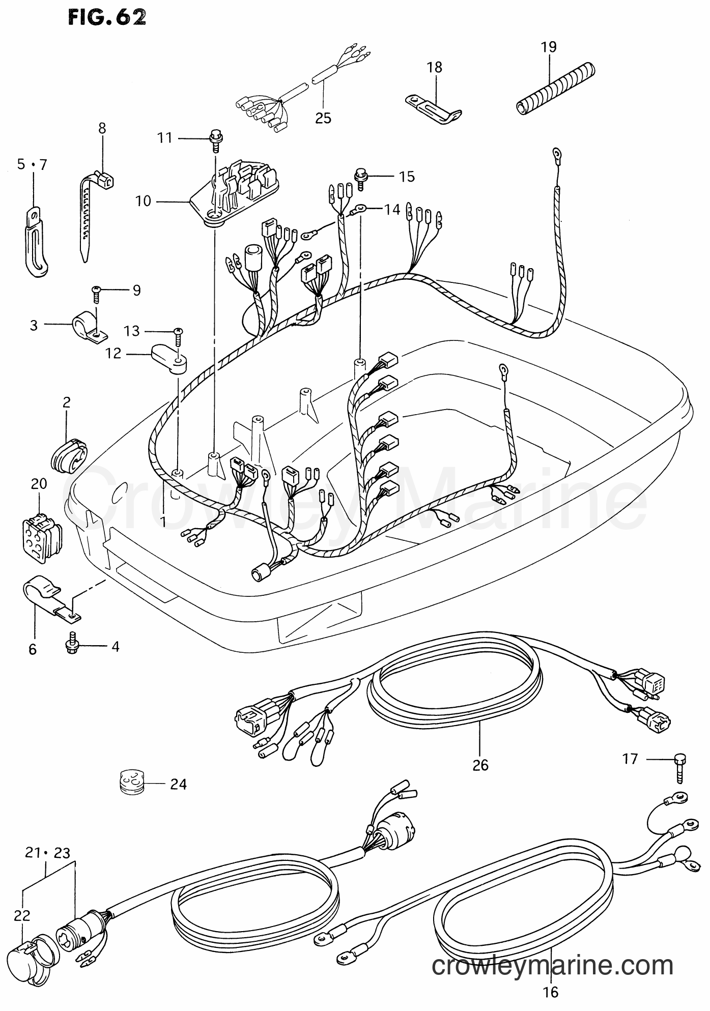Suzuki Marine DT225 - HARNESS (DT200EFI ~MODEL:97)