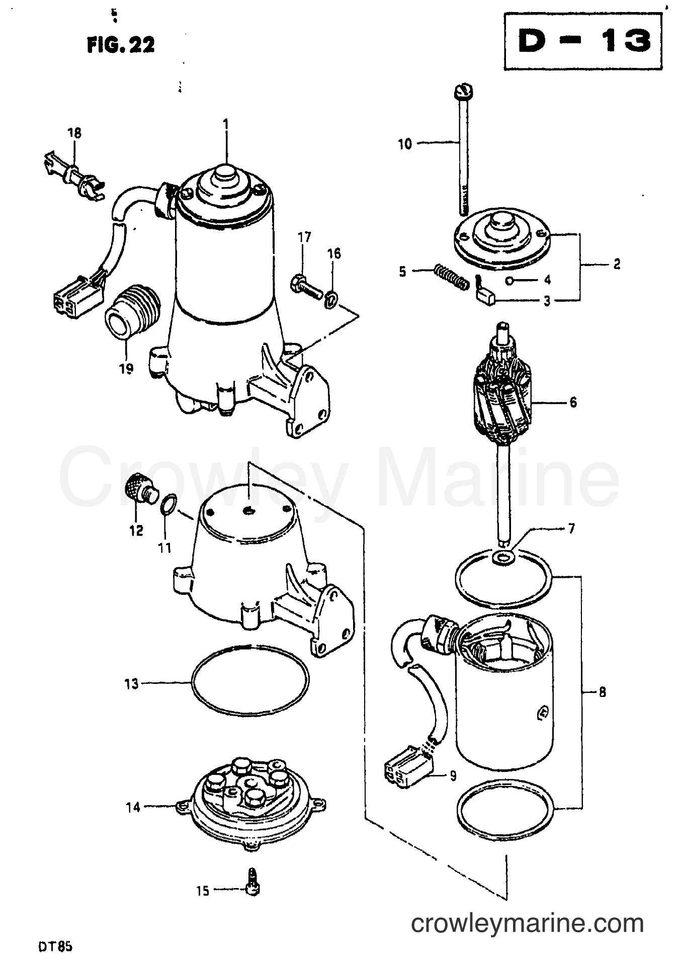 Suzuki Marine DT85 - POWER UNIT (TVZ)
