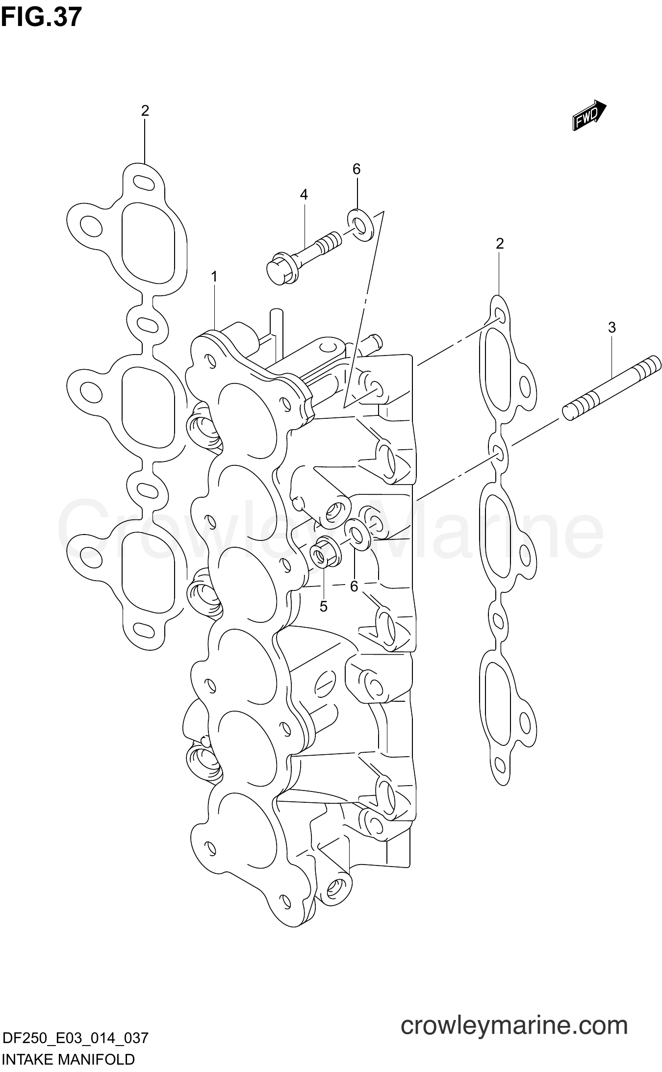 Suzuki Marine DF225 410001~ - INTAKE MANIFOLD